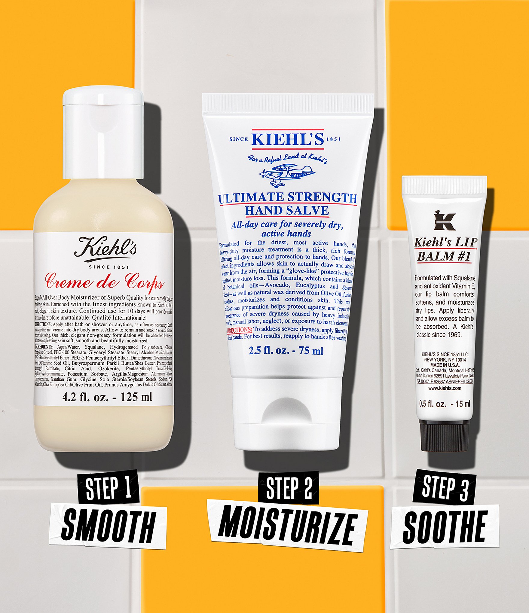 Kiehl's Since 1851 Head-To-Toe Hydrators 3-Piece Set