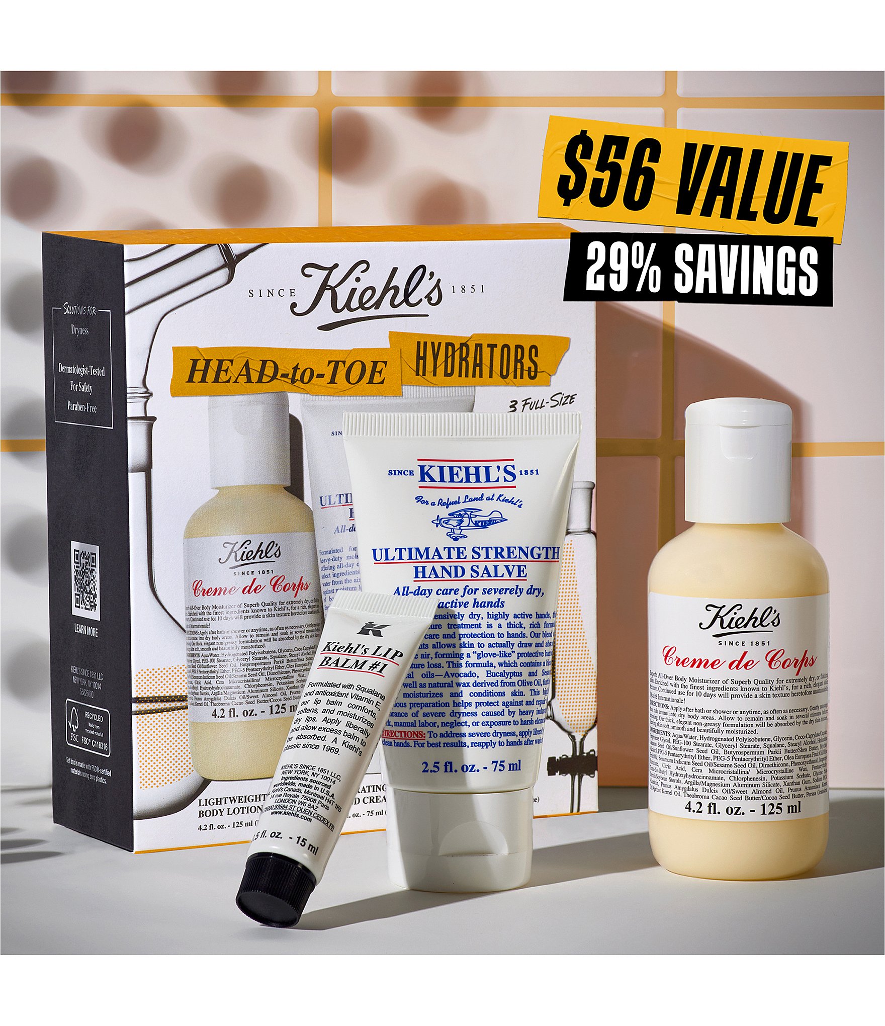 Kiehl's Since 1851 Head-To-Toe Hydrators 3-Piece Set