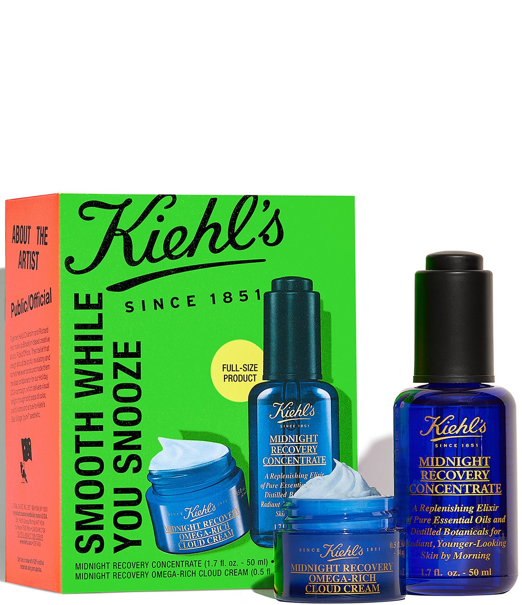 Kiehl's store Midnight Recovery Concentrate value size