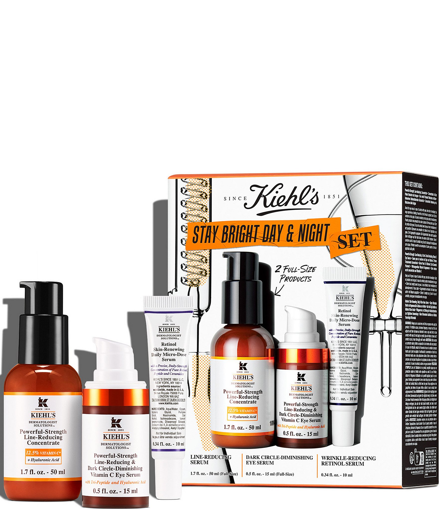 Kiehl's Since 1851 Stay Bright Day and Night Skincare Set