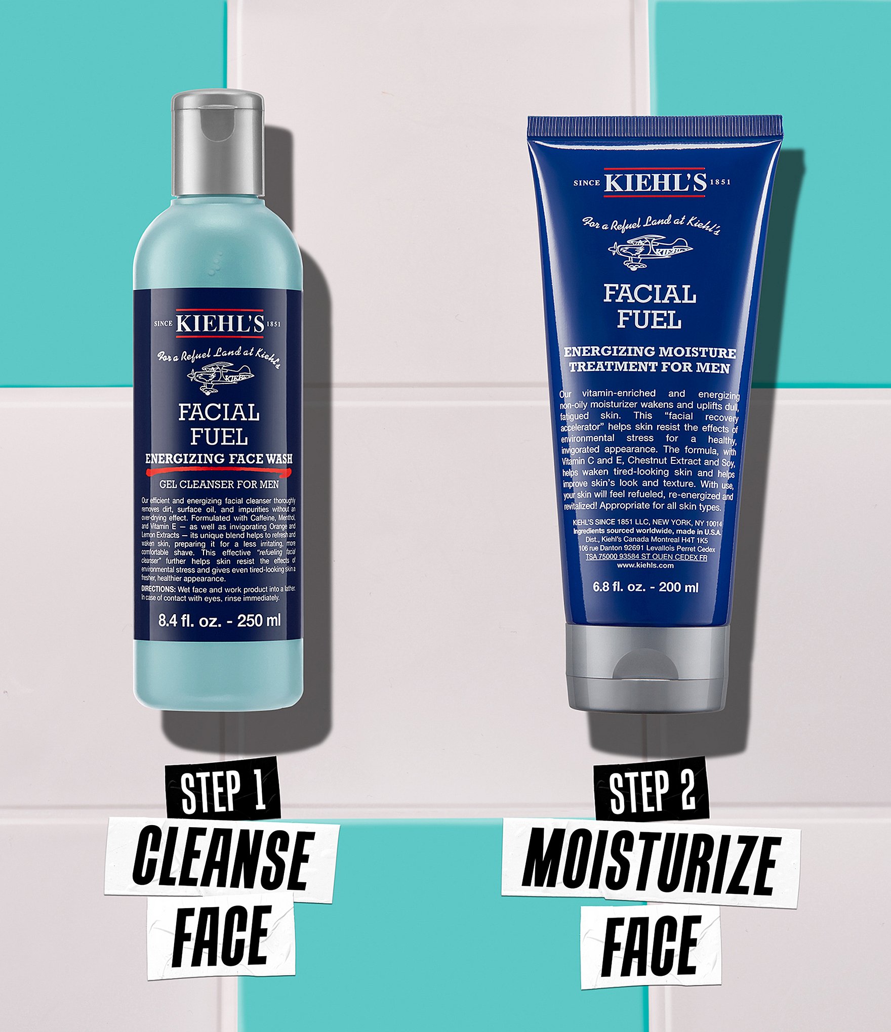 Kiehl's Since 1851 The Daily Refresh Men's Facial Fuel Set