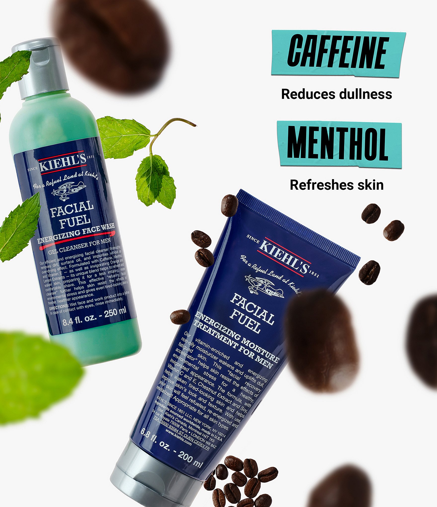 Kiehl's Since 1851 The Daily Refresh Men's Facial Fuel Set