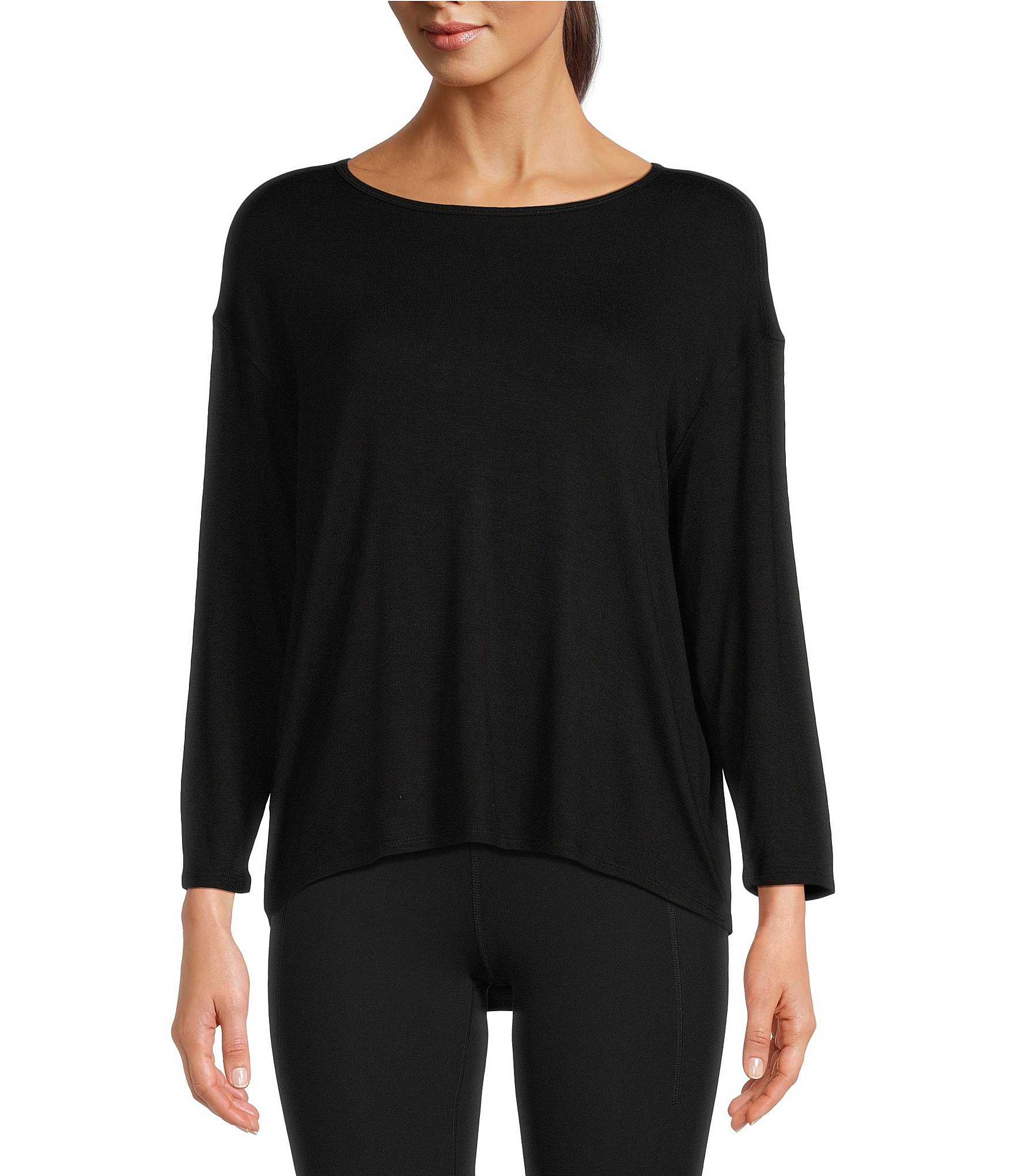 Kinesis 3/4 Sleeve Jersey Perfect Tee Shirt | Dillard's