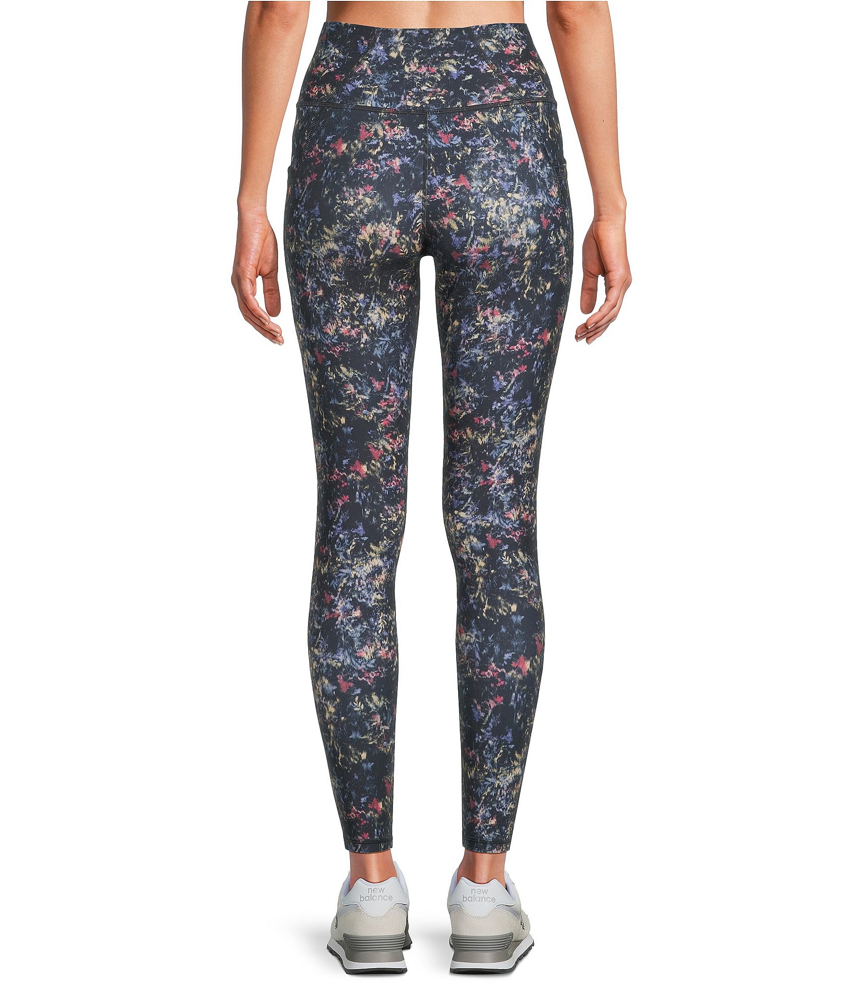 Kinesis High Rise Dandelion Printed Skinny Leg Ankle Leggings
