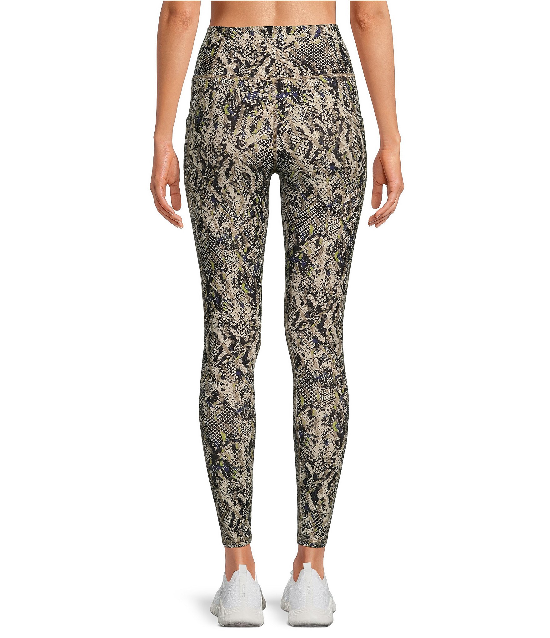 Kinesis High Rise Reptilian Animal Print Ankle Leggings