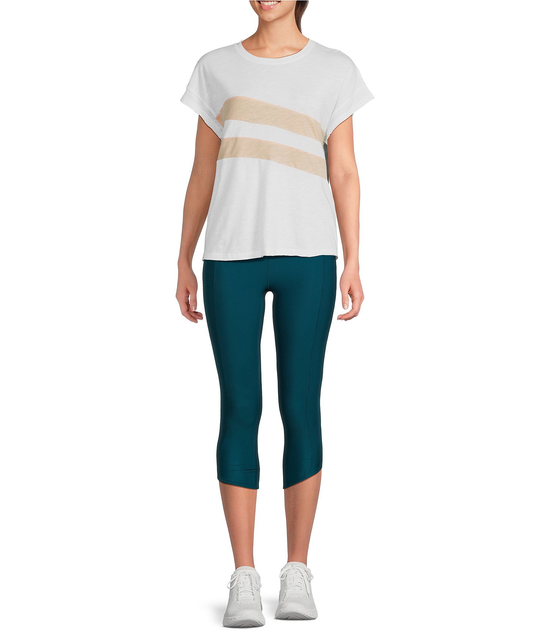 Kinesis Knit Cap Sleeve Crew Neck Tee
