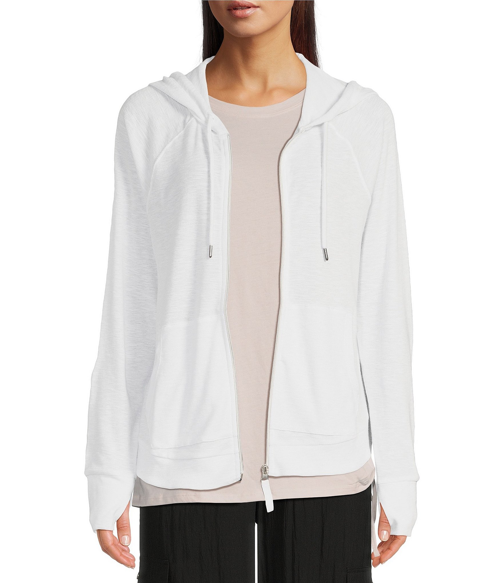 Kinesis Long Sleeve Zip Front Thumb Hole Hoodie | Dillard's Kinesis Long Sleeve Zip Front Thumb Hole Hoodie | Dillard's