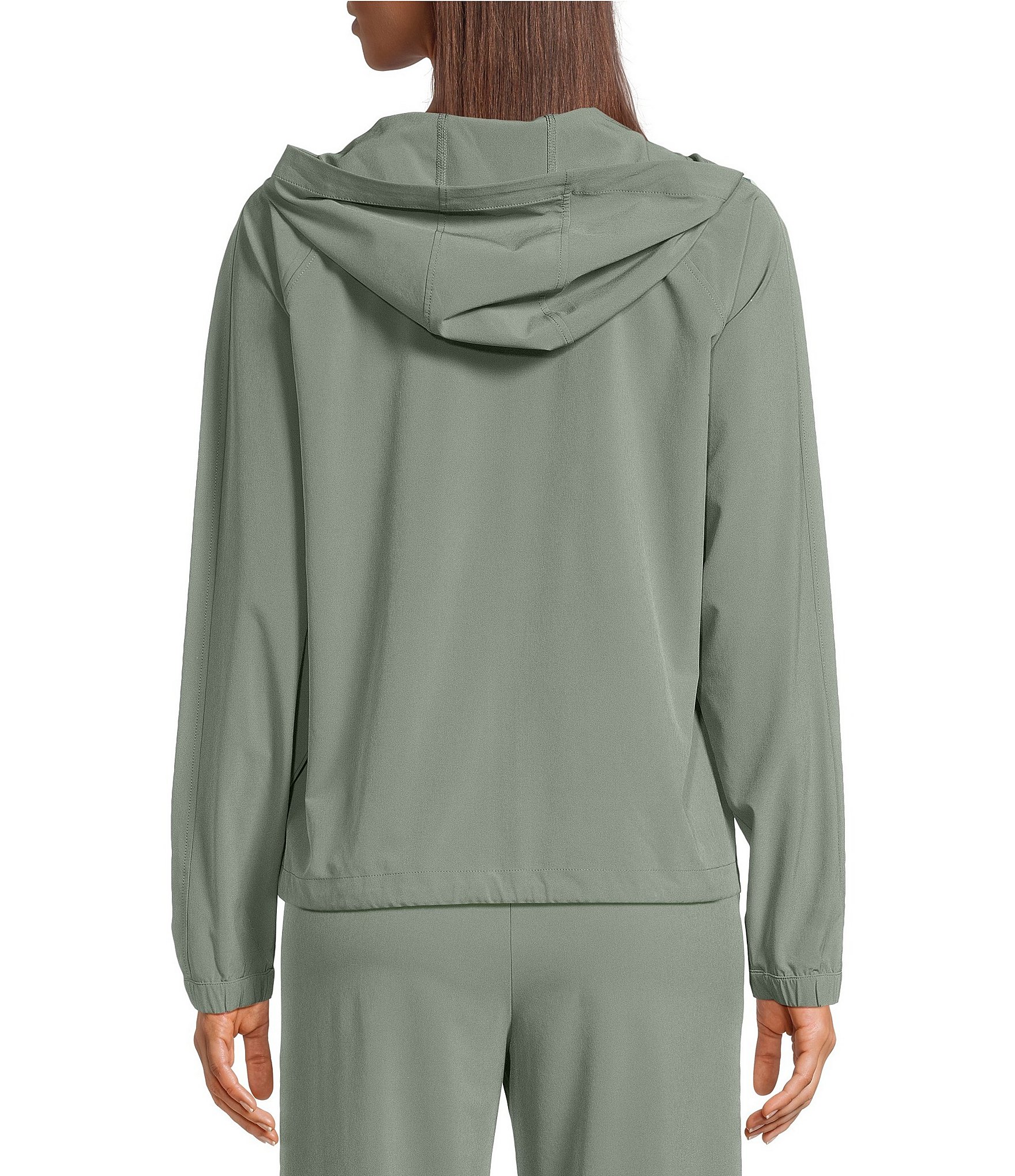 Kinesis Long Sleeve Zipper Front Patch Pocket Coordinating Jacket