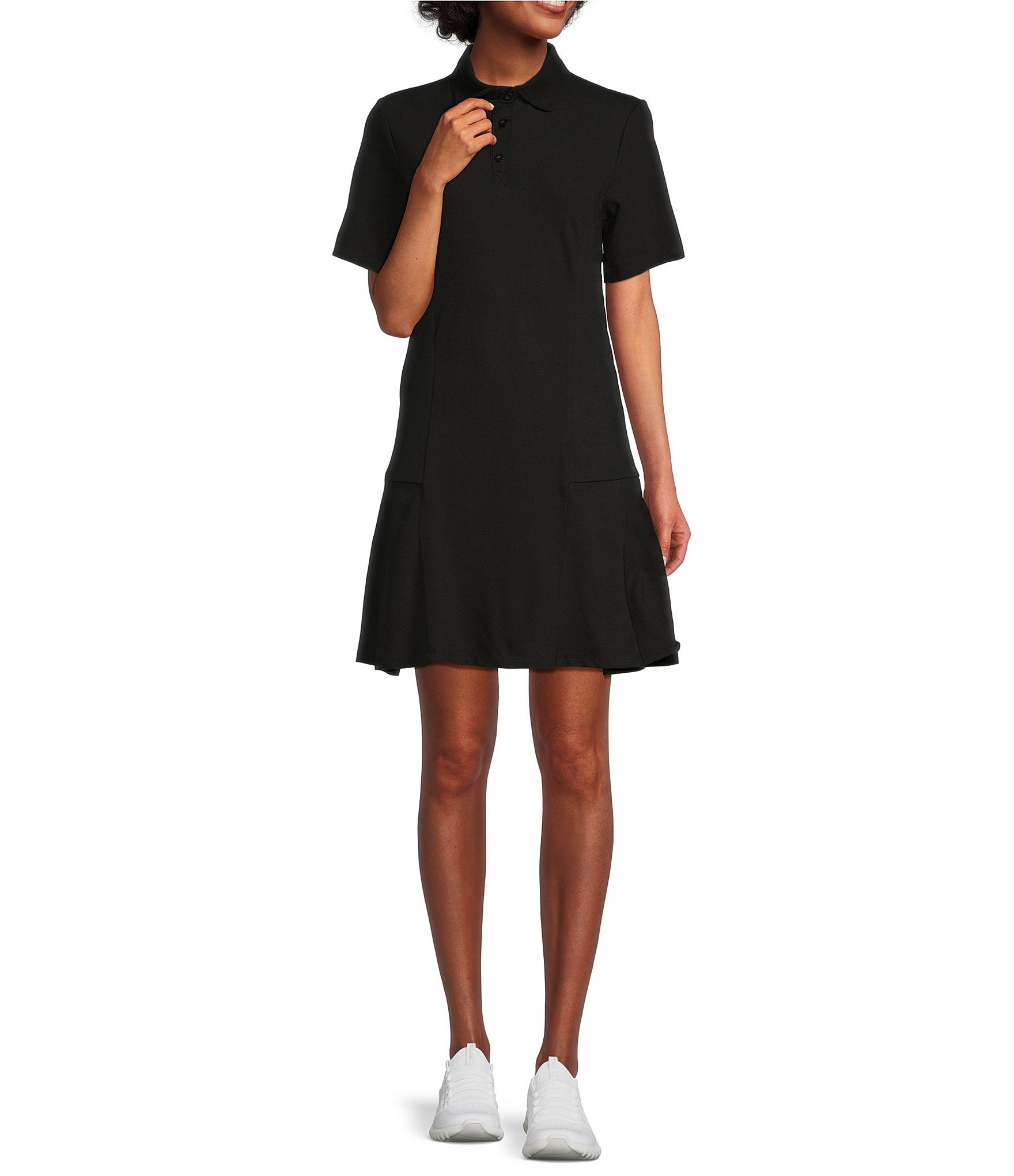 Kinesis Pleated Short Sleeve Tennis Dress | Dillard's