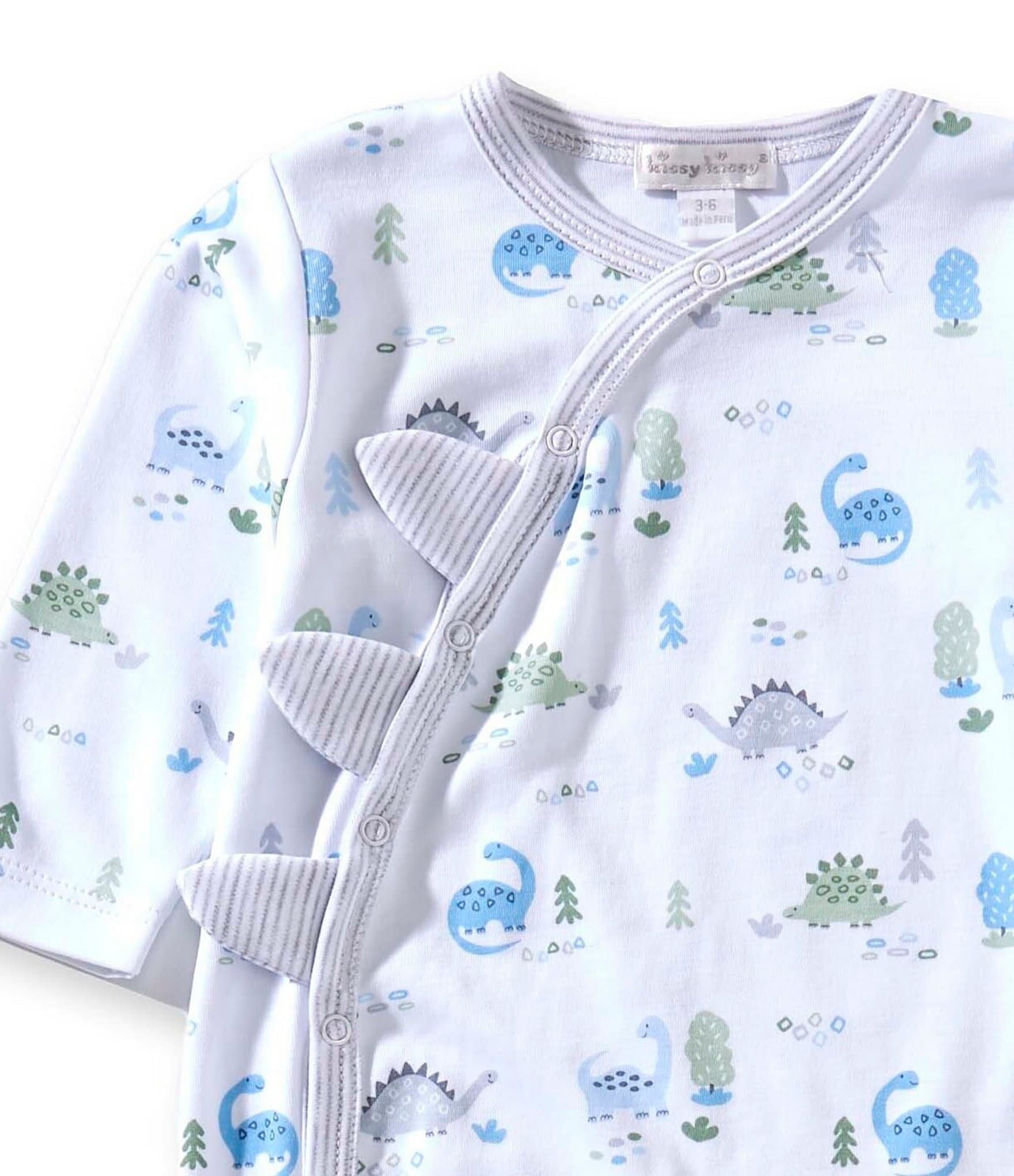 Kissy Kissy Baby Boys Long Sleeve Dinosaur Era Printed Playsuit