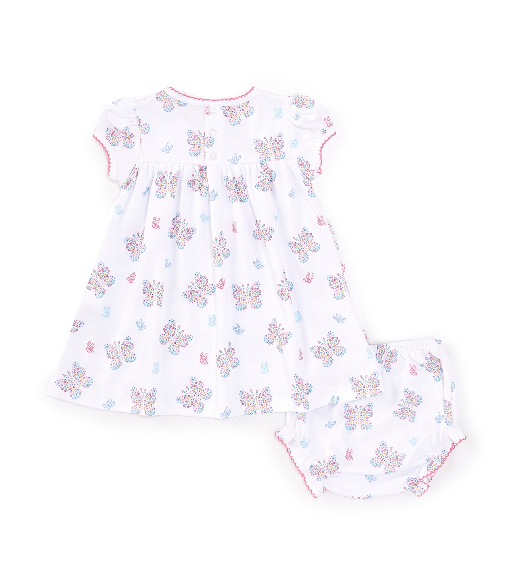 Kissy Kissy Baby Girls Newborn-24 Months Butterfly Print Cap Sleeve Dress