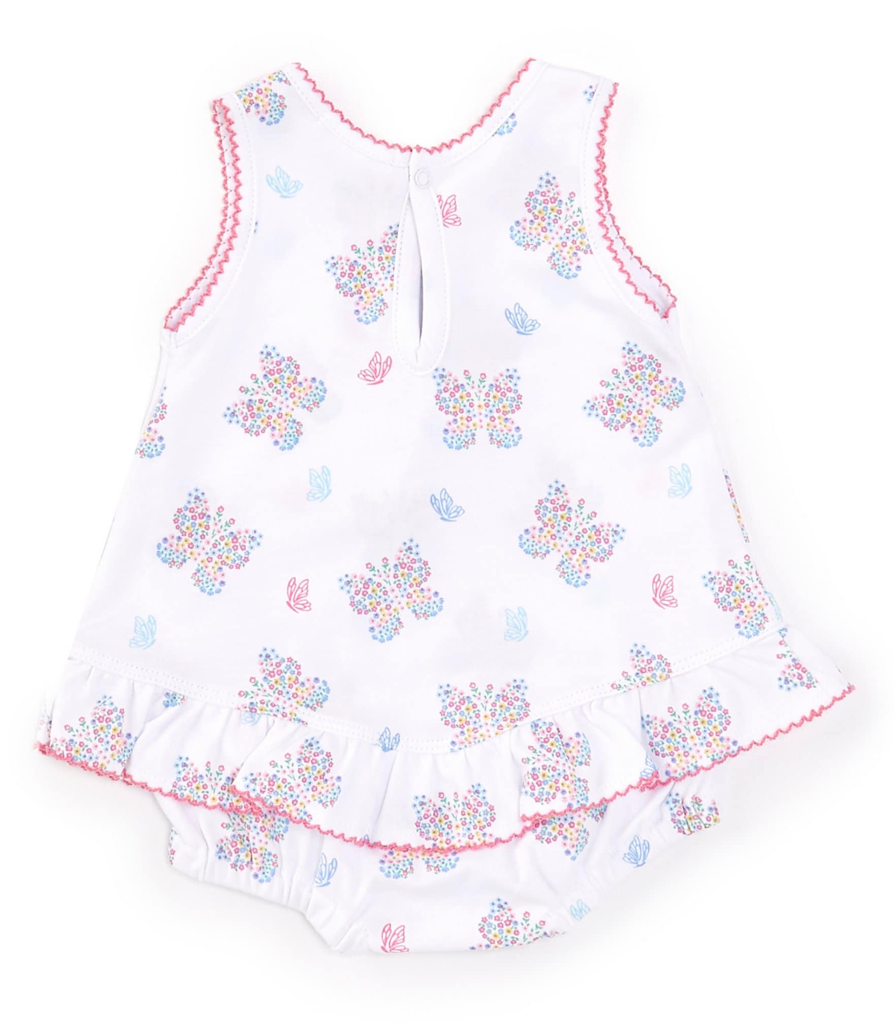 Kissy Kissy Baby Girls Newborn-24 Months Butterfly Print Sleeveless Bubble Romper