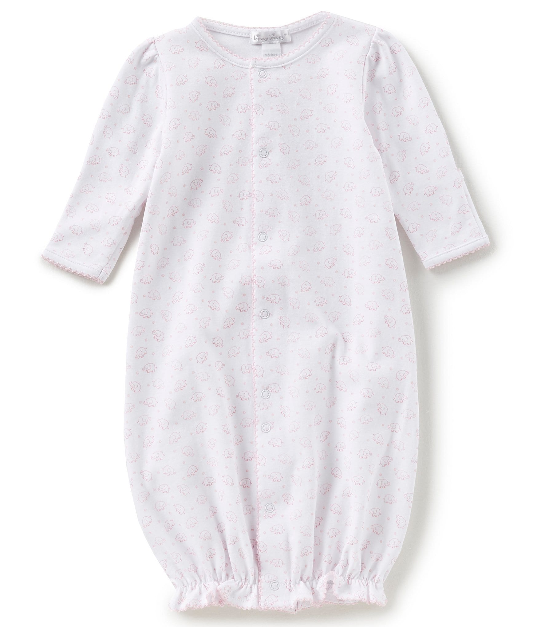 Kissy Kissy Baby Girls Preemie-Newborn Ele-Fun Printed Nightgown ...