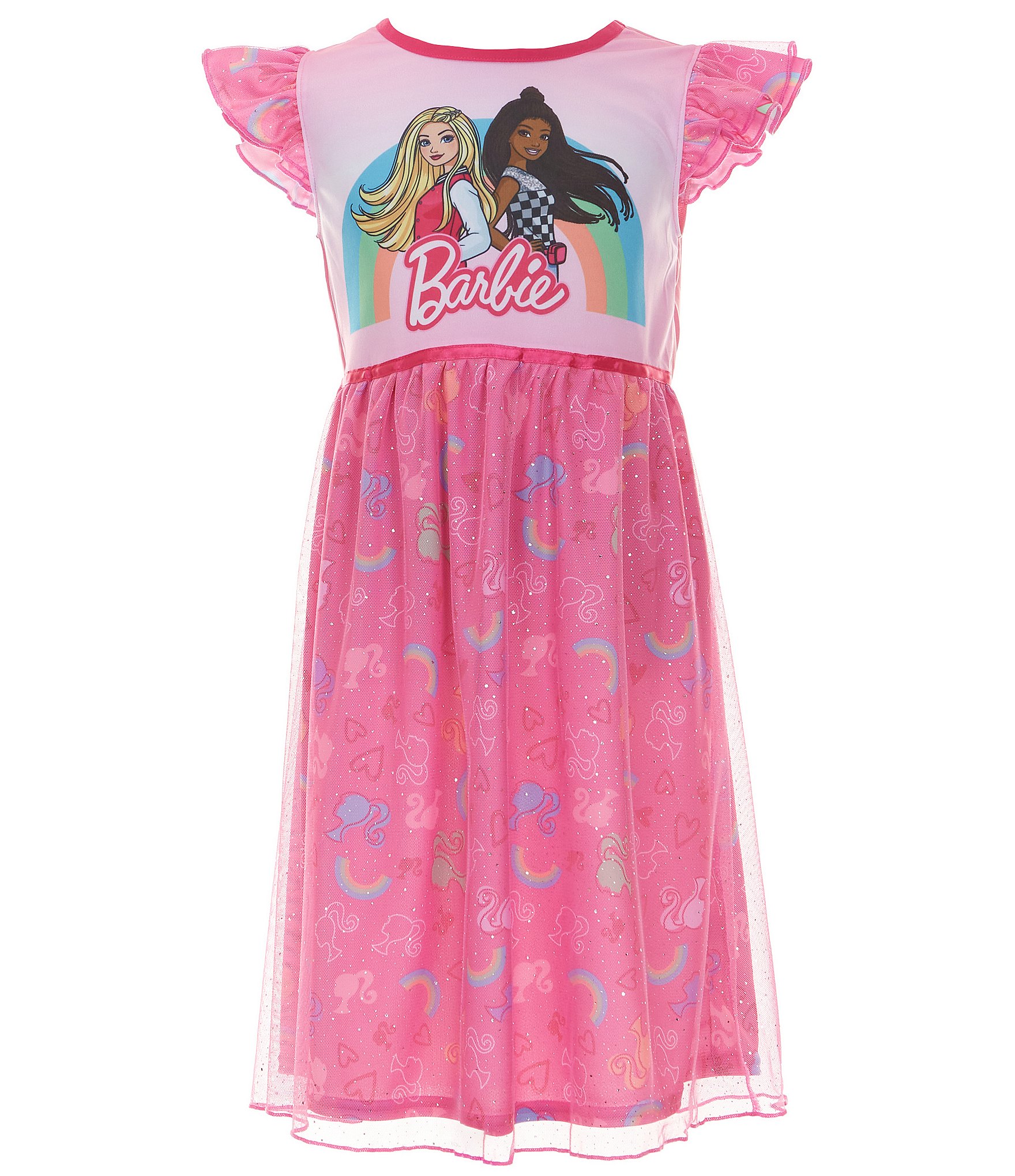 Komar Kids Little/Big Girls 4-10 Barbie Tutu Night Gown