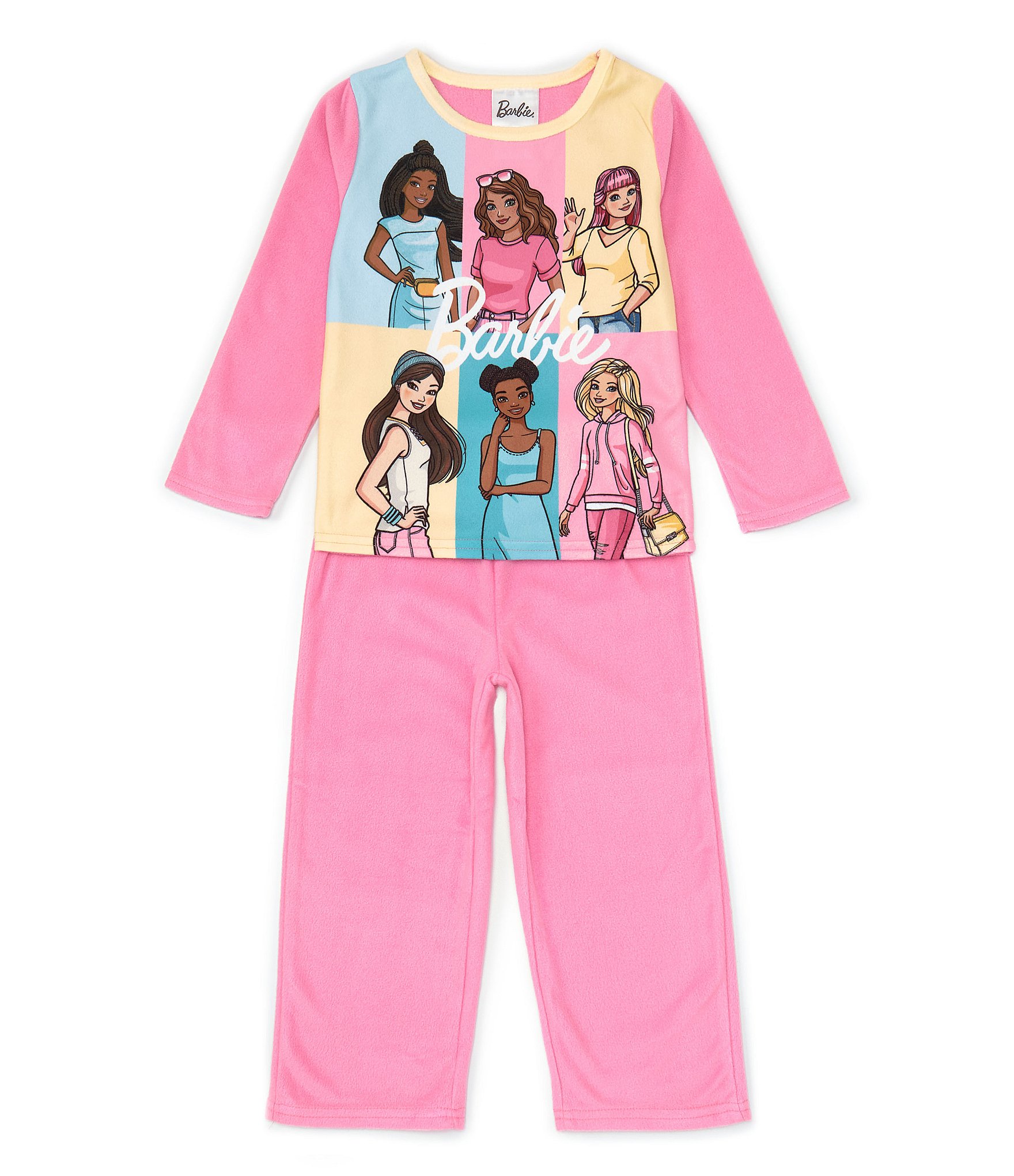 Komar Kids Little/Big Girls 4-10 Long Sleeve Barbie™ Pajama T-Shirt ...