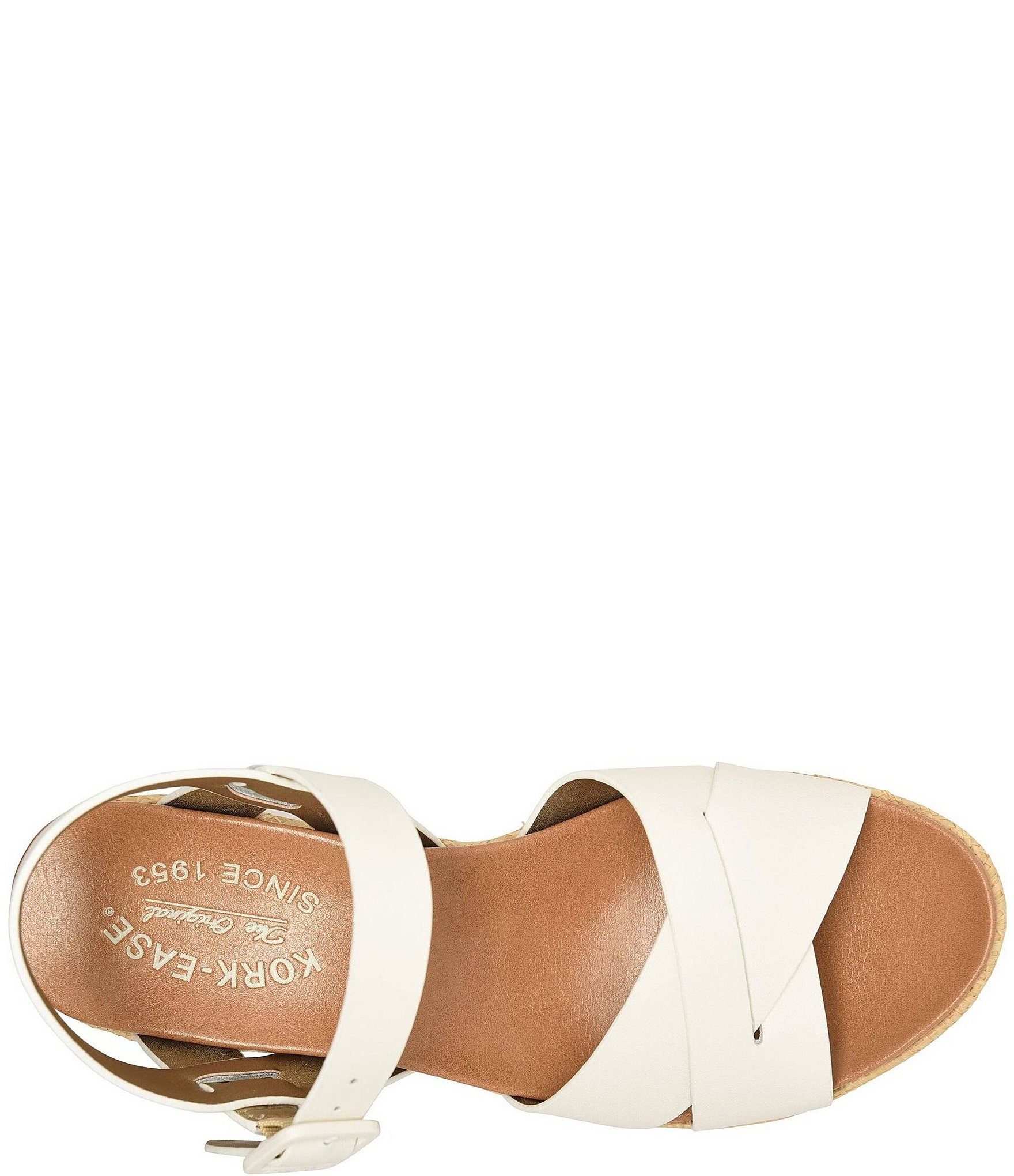 Kork-Ease Ava 2.0 Flower Leather Platform Wedge Sandals