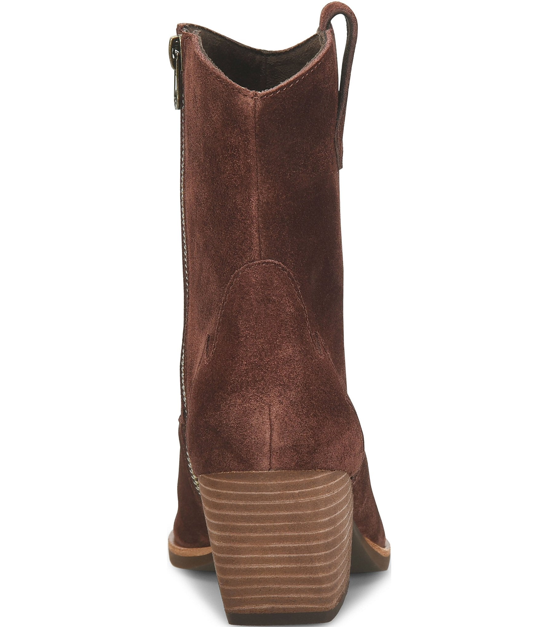 Kork-Ease Dallas Suede Mesh Inset Pointed Toe Western Booties