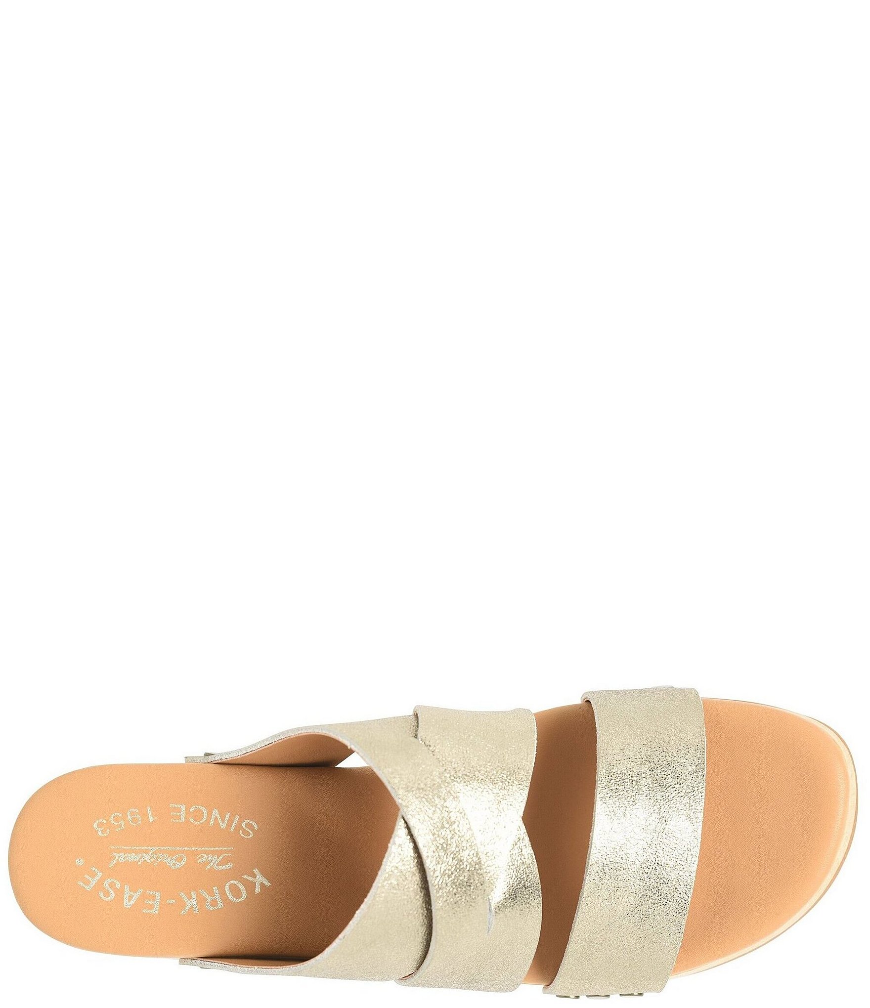 Kork-Ease Emersen Banded Studded Leather Block Heel Slip-On Sandals