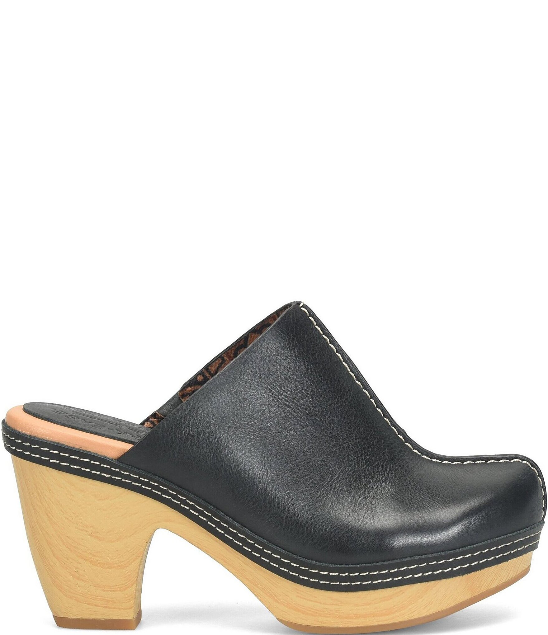 Kork-Ease Gwendolyn Leather Artisan Stitched Clogs