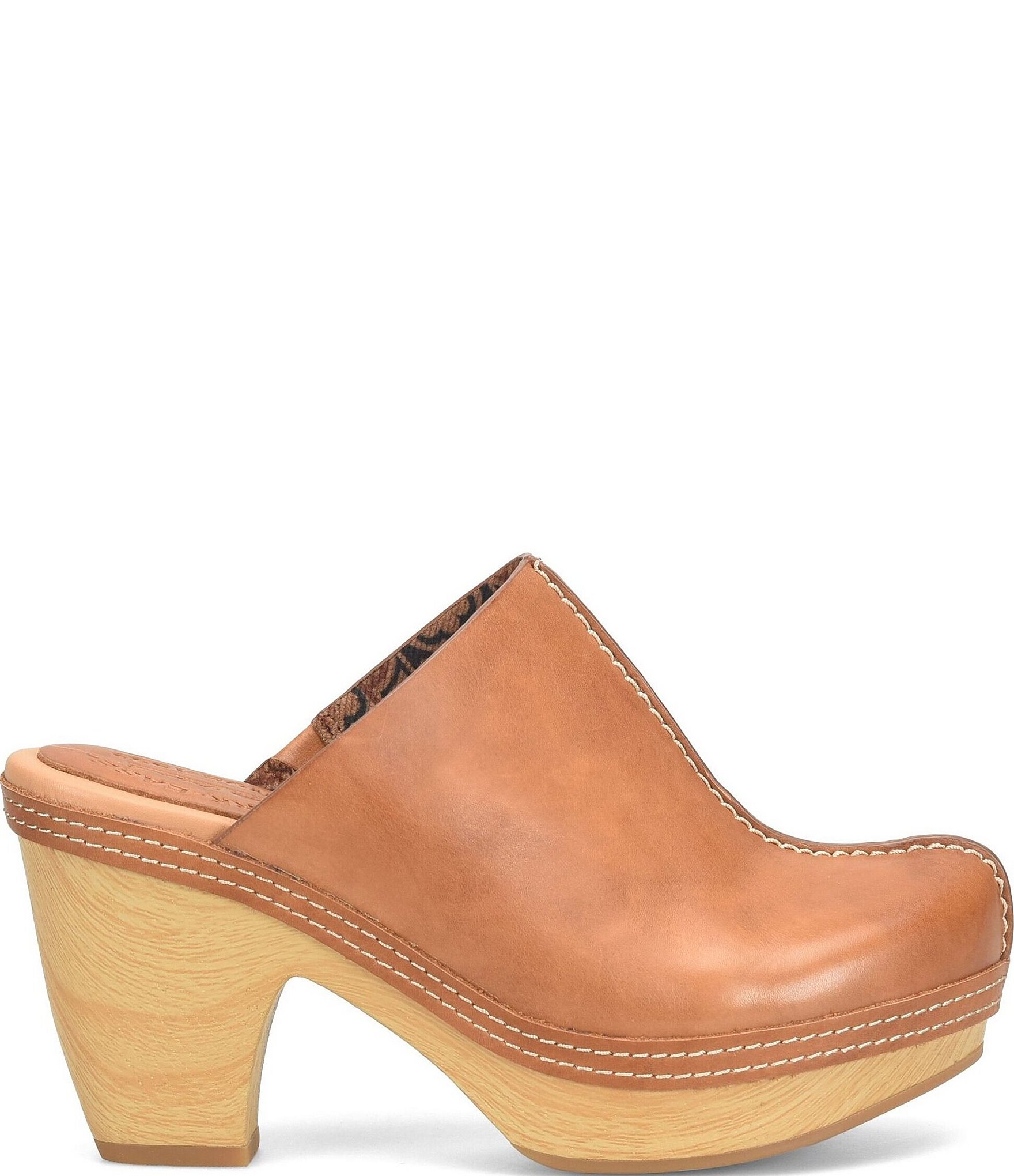 Kork-Ease Gwendolyn Leather Artisan Stitched Clogs