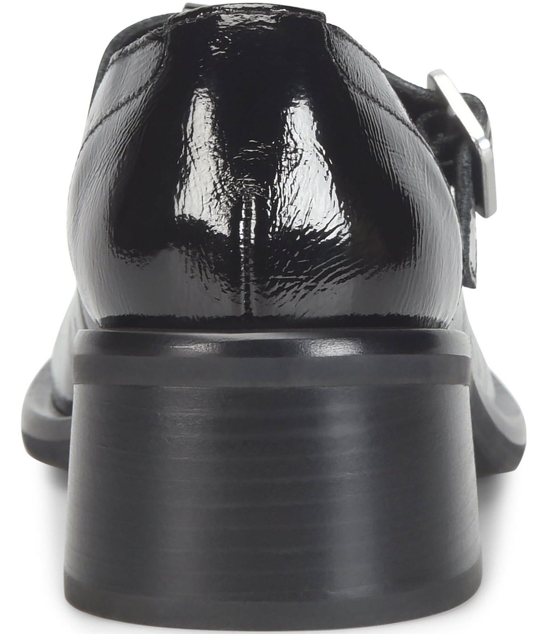 Kork-Ease Jesse Patent Leather Block Heel T-Strap Mary Janes