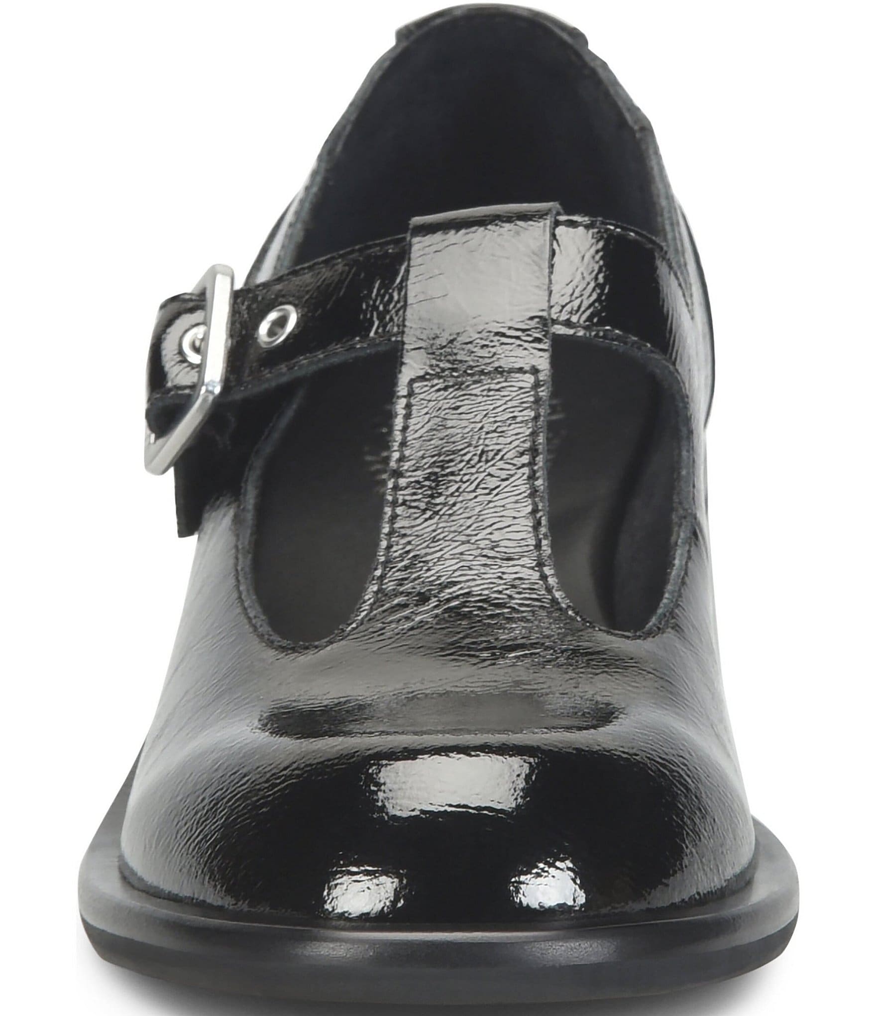 Kork-Ease Jesse Patent Leather Block Heel T-Strap Mary Janes