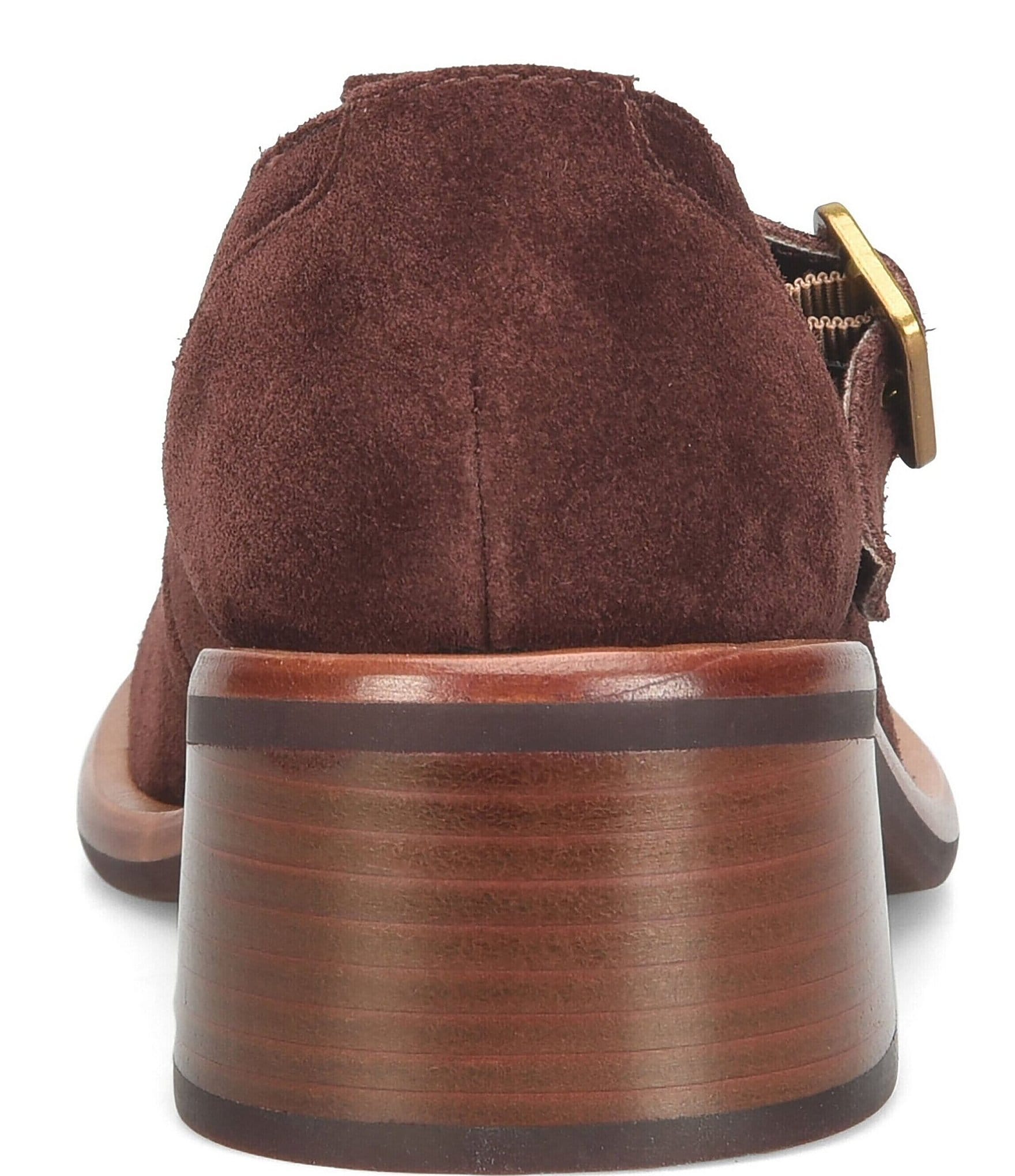 Kork-Ease Jesse Suede Block Heel T-Strap Mary Janes