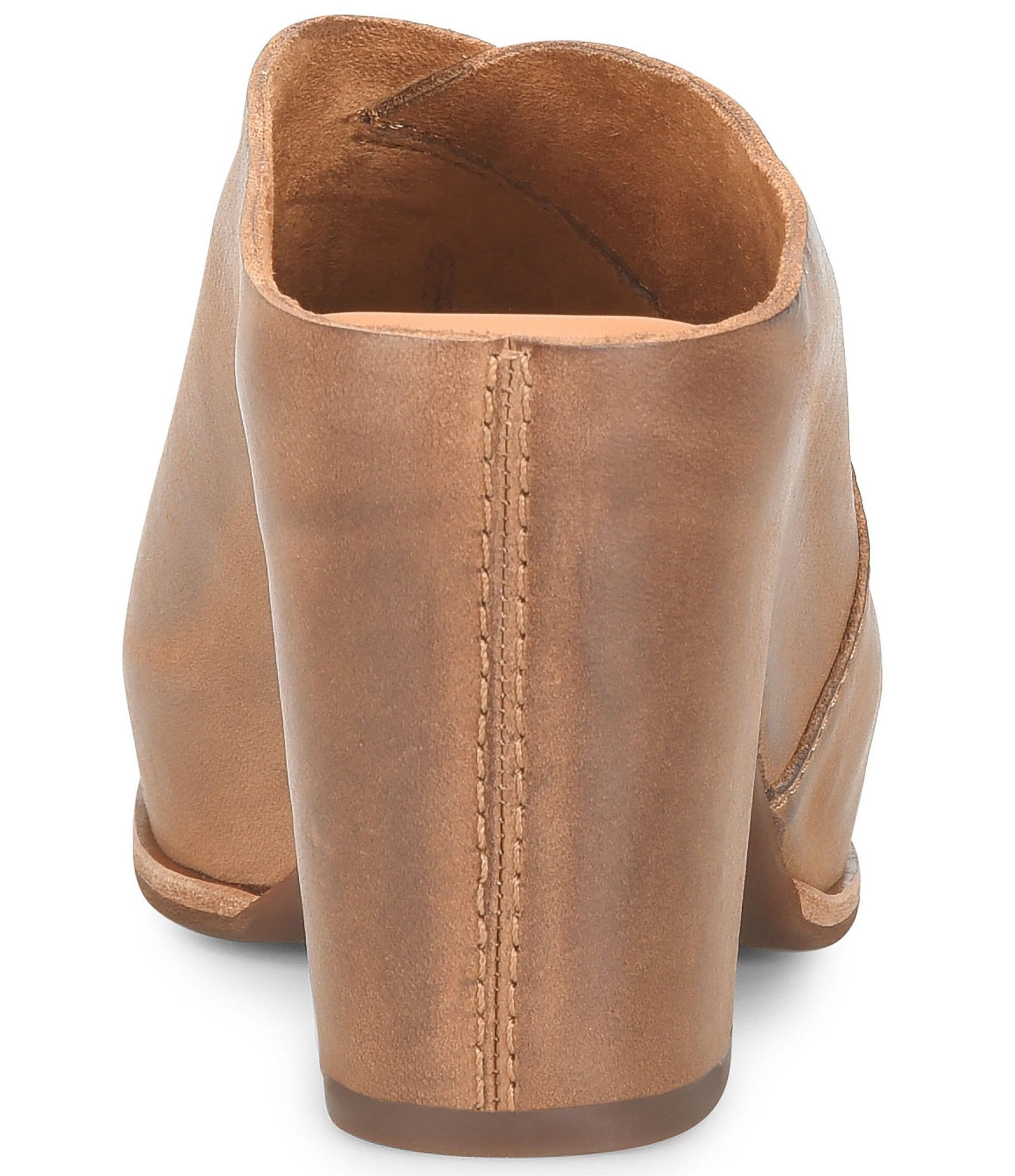 Kork-Ease Stowe Leather Block Heel Platform Slide Sandals