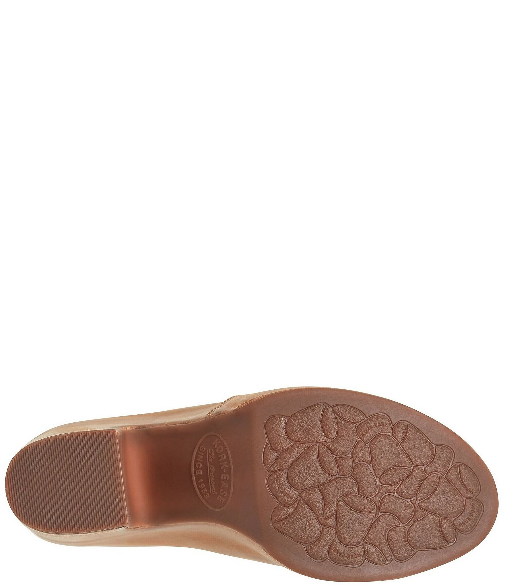 Kork-Ease Stowe Leather Block Heel Platform Slide Sandals