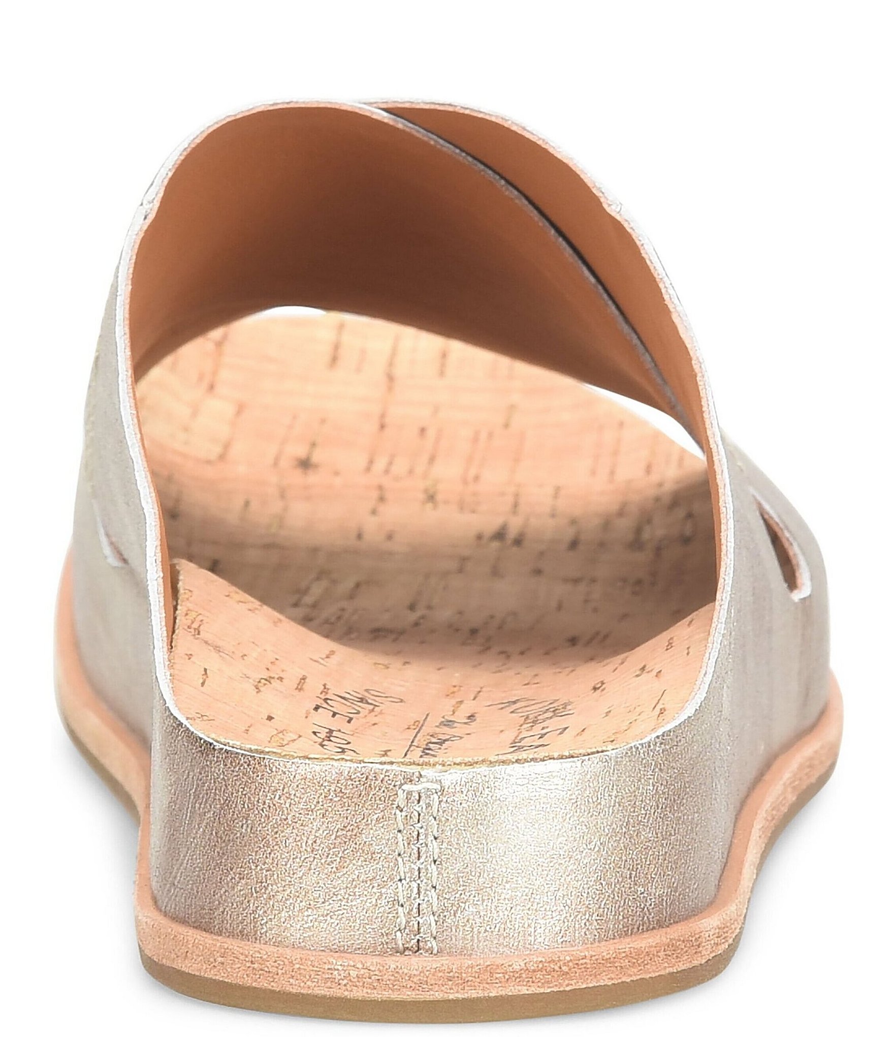 Kork-Ease Tutsi Cross Band Leather Slide Sandals