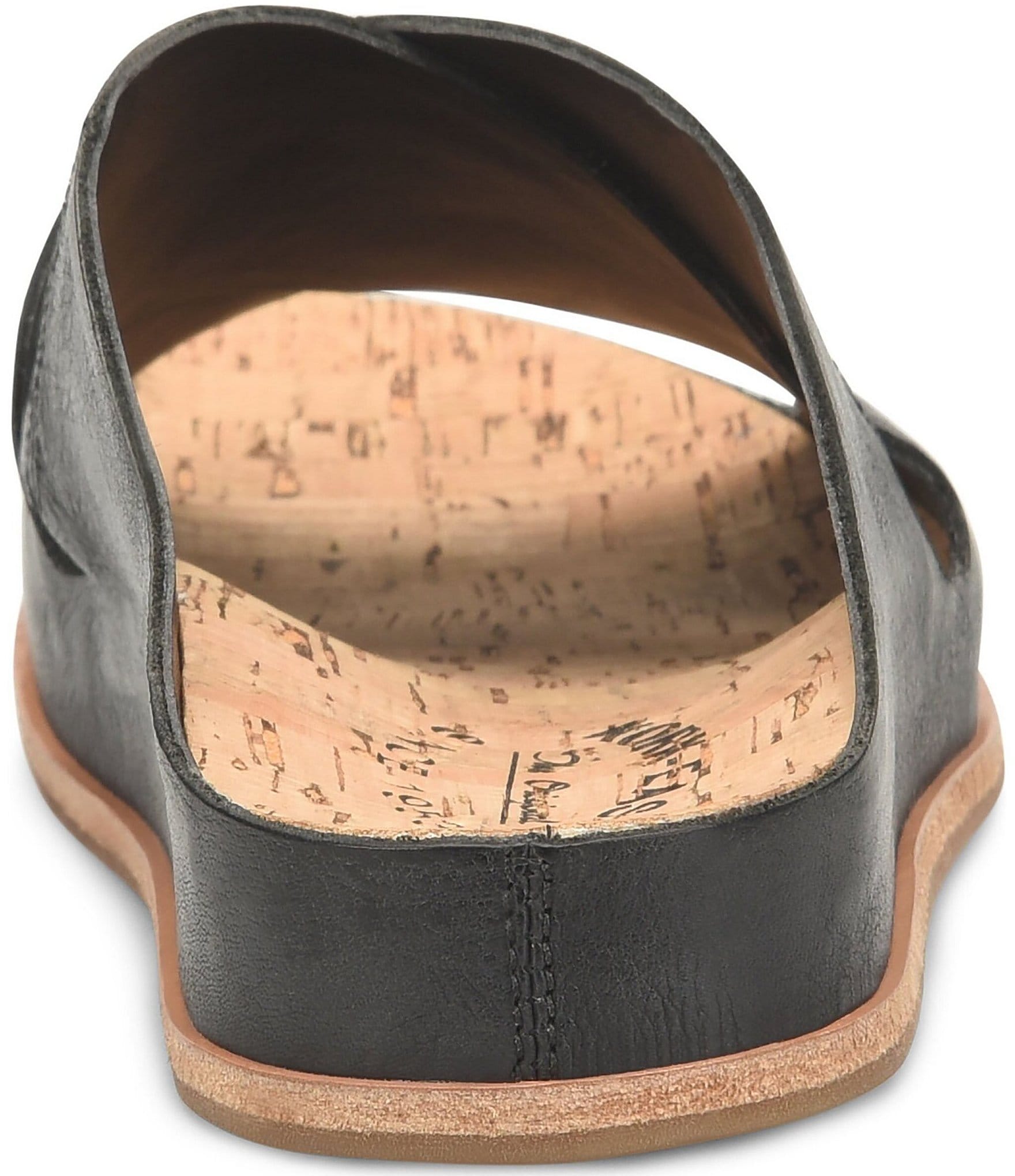 Kork-Ease Tutsi Cross Band Leather Slide Sandals