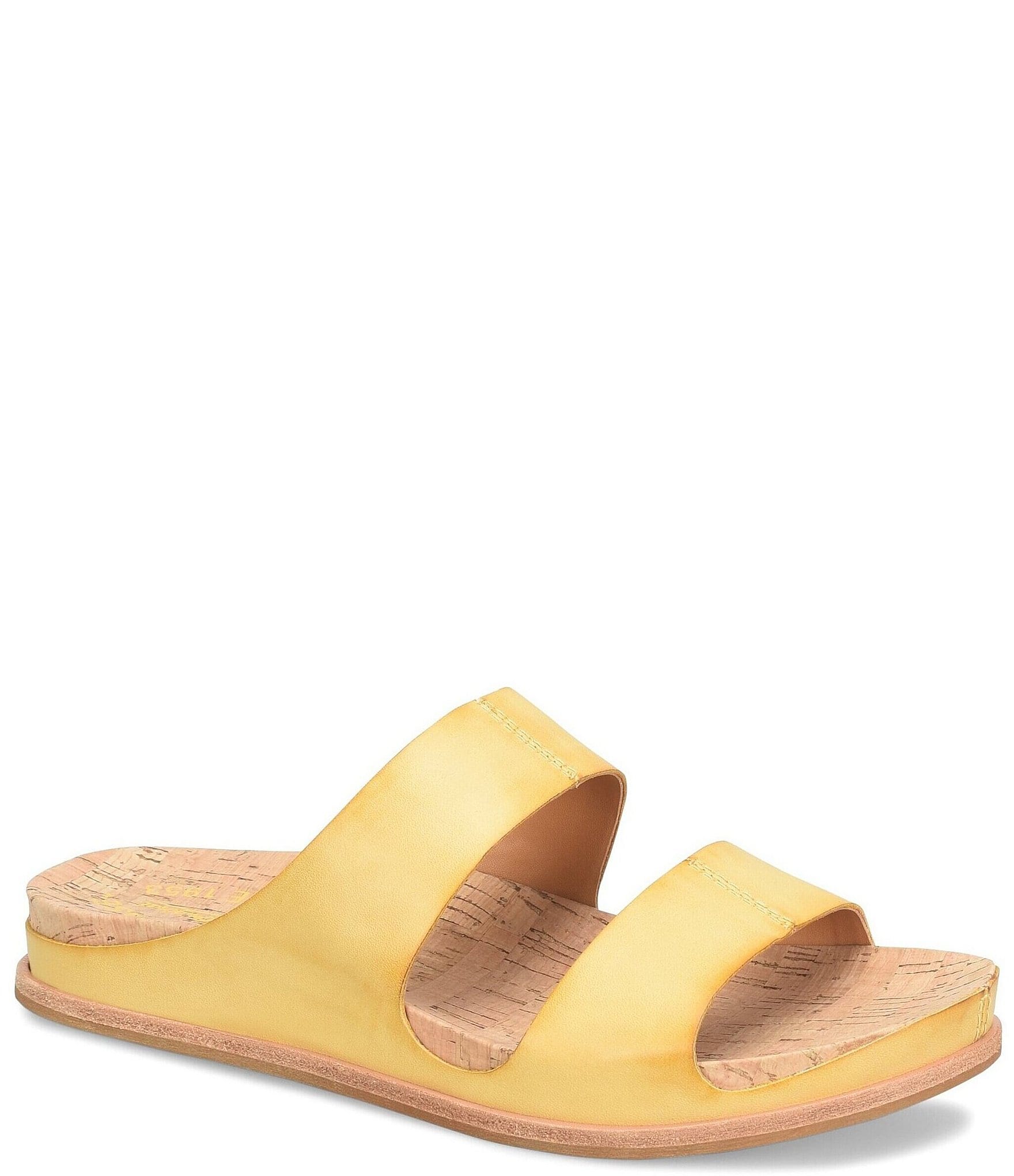 Kork-Ease Tutsi Dual-Band Leather Slides | Dillards