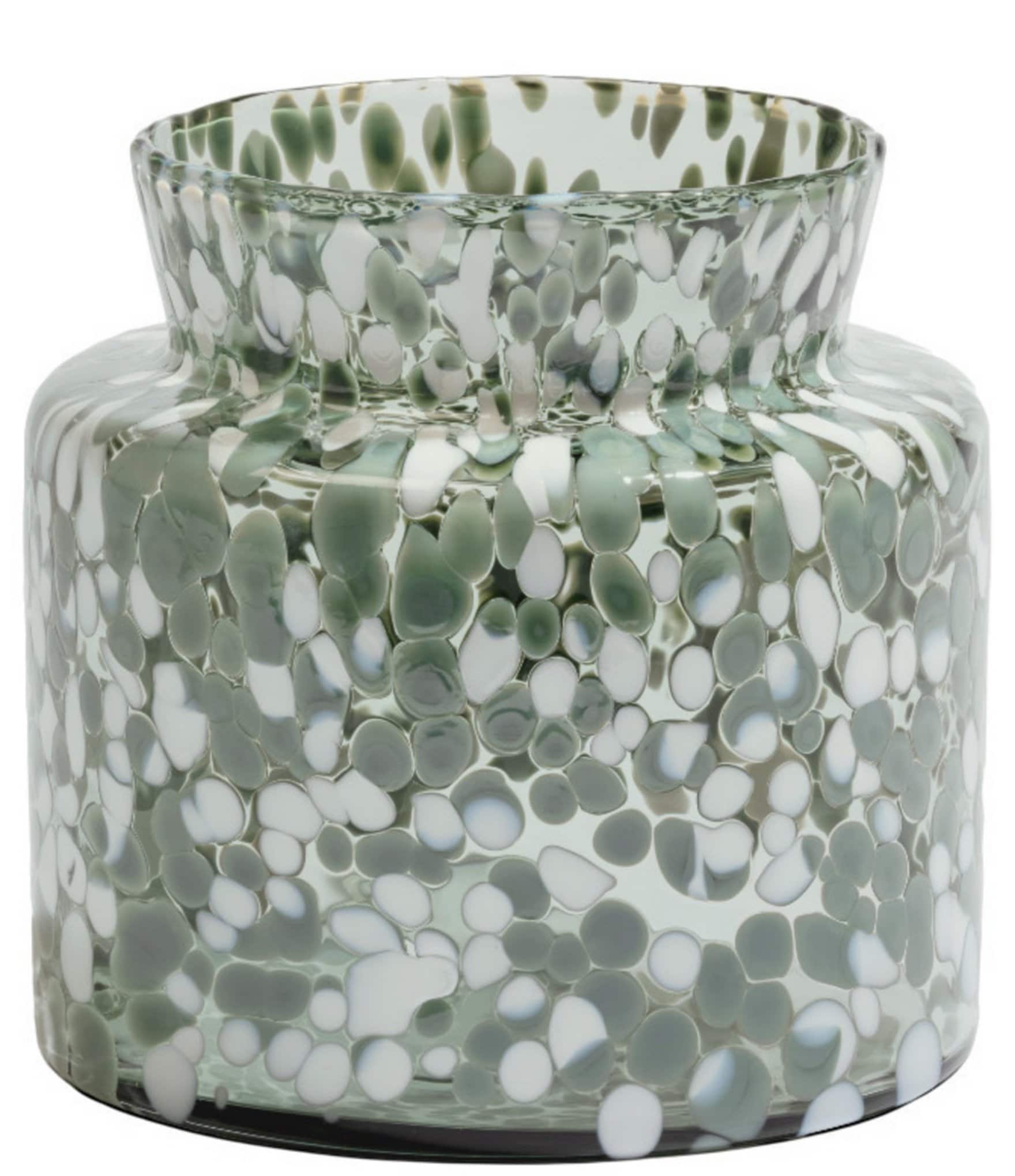 Kosta Boda Meadow Collection Wide Green Vase Summer, Medium