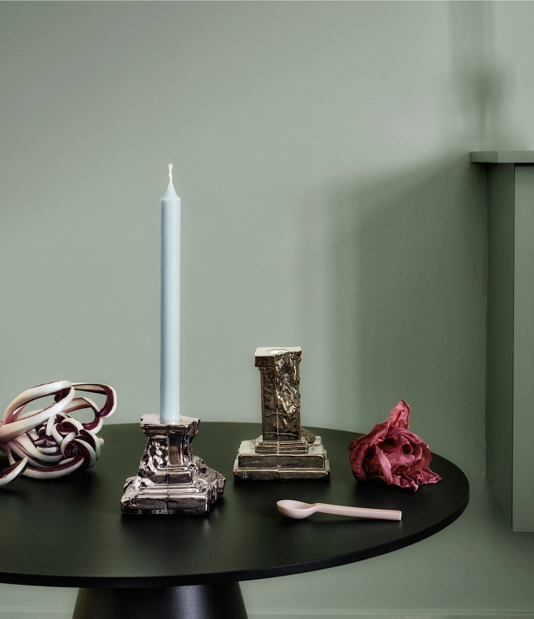 Kosta Boda Rocky Baroque Small Candlestick