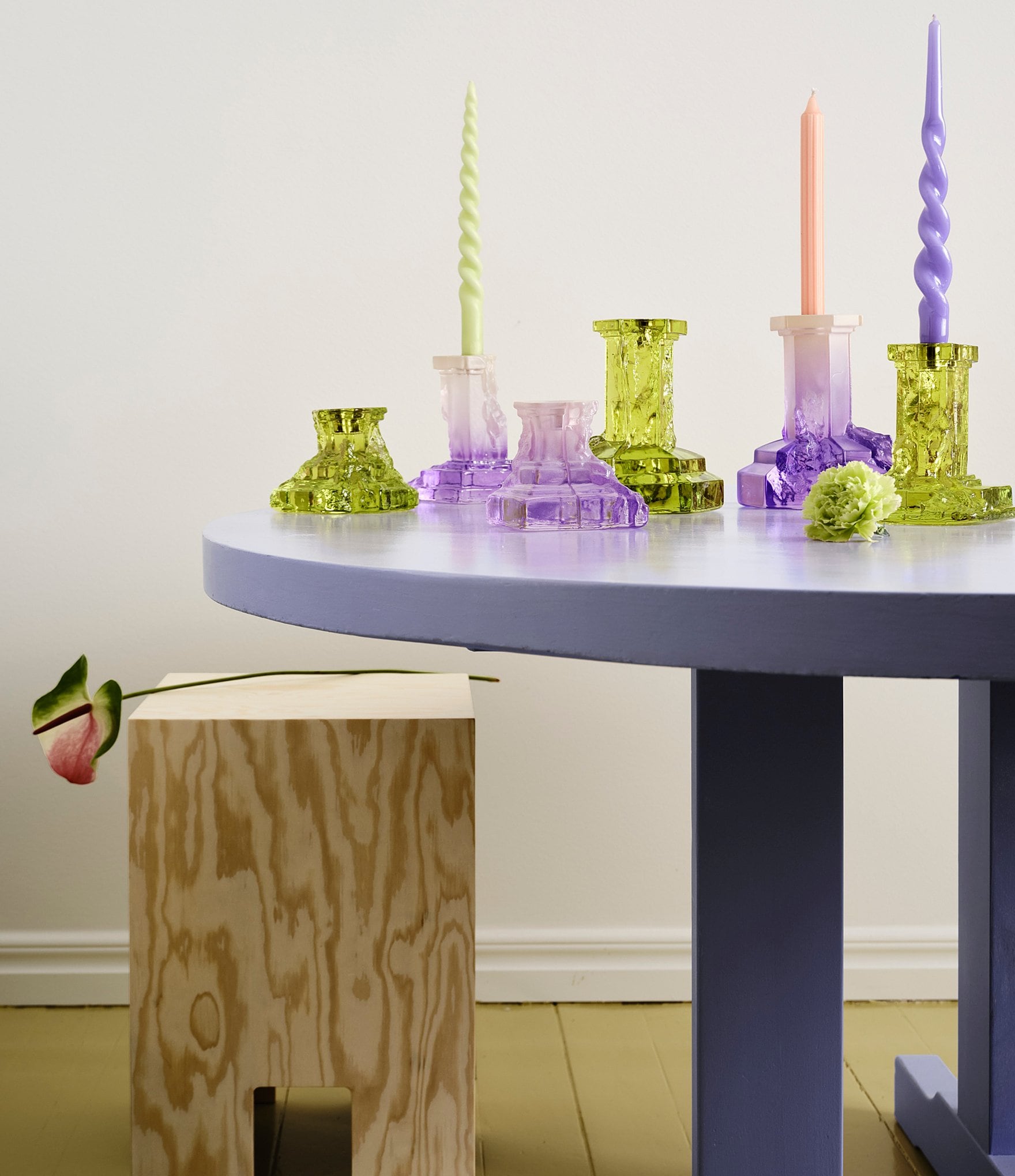 Kosta Boda Rocky Baroque Small Candlestick