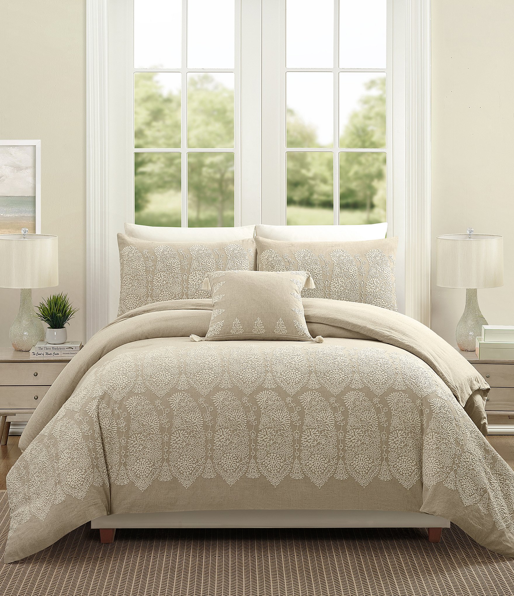 Kravet Embroidered Paisley Duvet Cover Mini Set