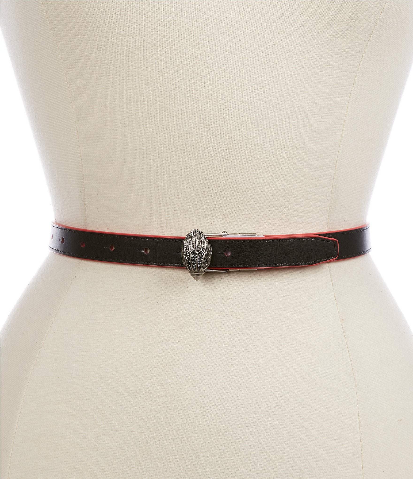 Kurt Geiger London 0.8#double; Eagle Plaque Rainbow Reversible Belt