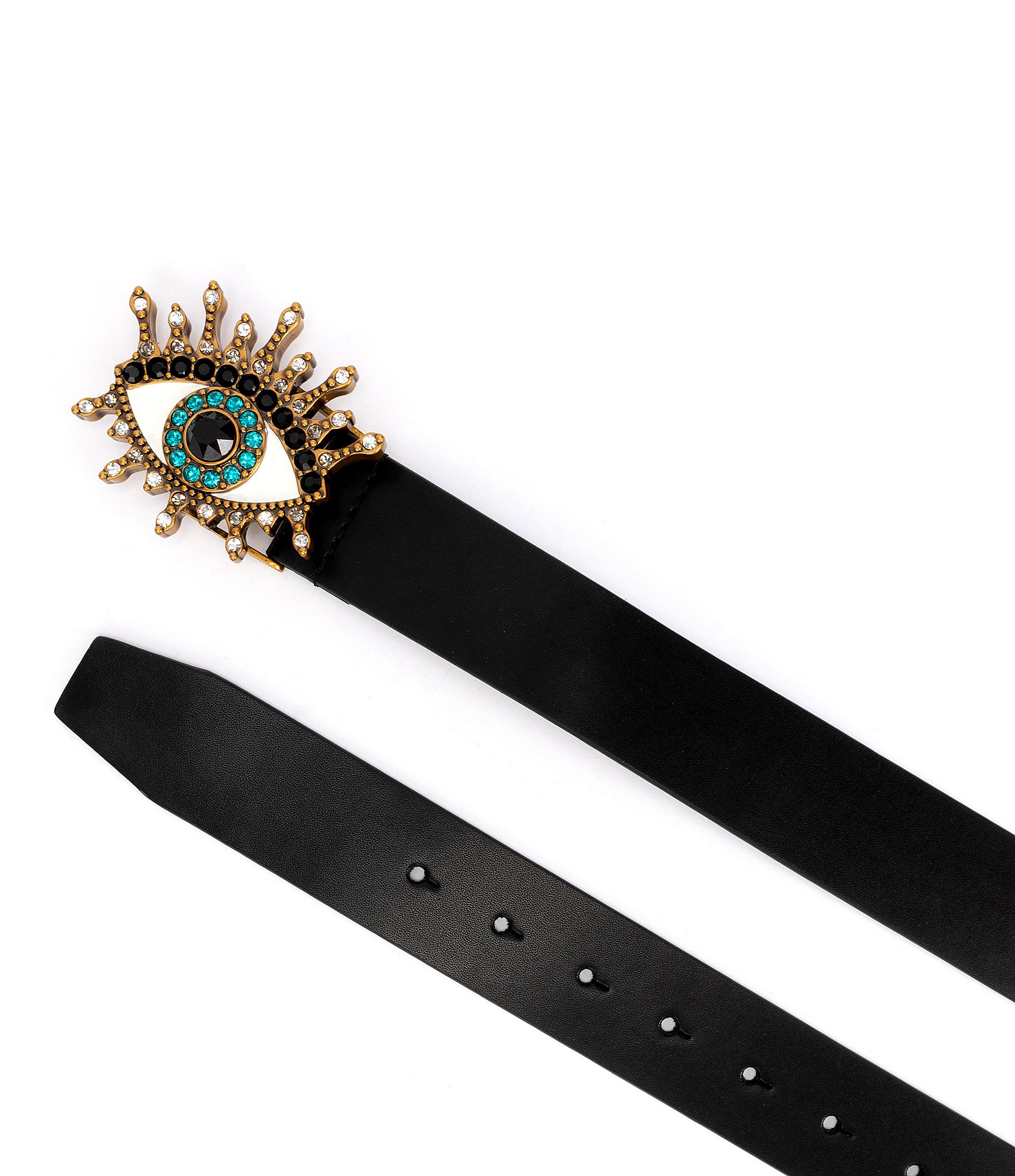 Kurt Geiger London Crystal Embellished 38mm Evil Eye Belt