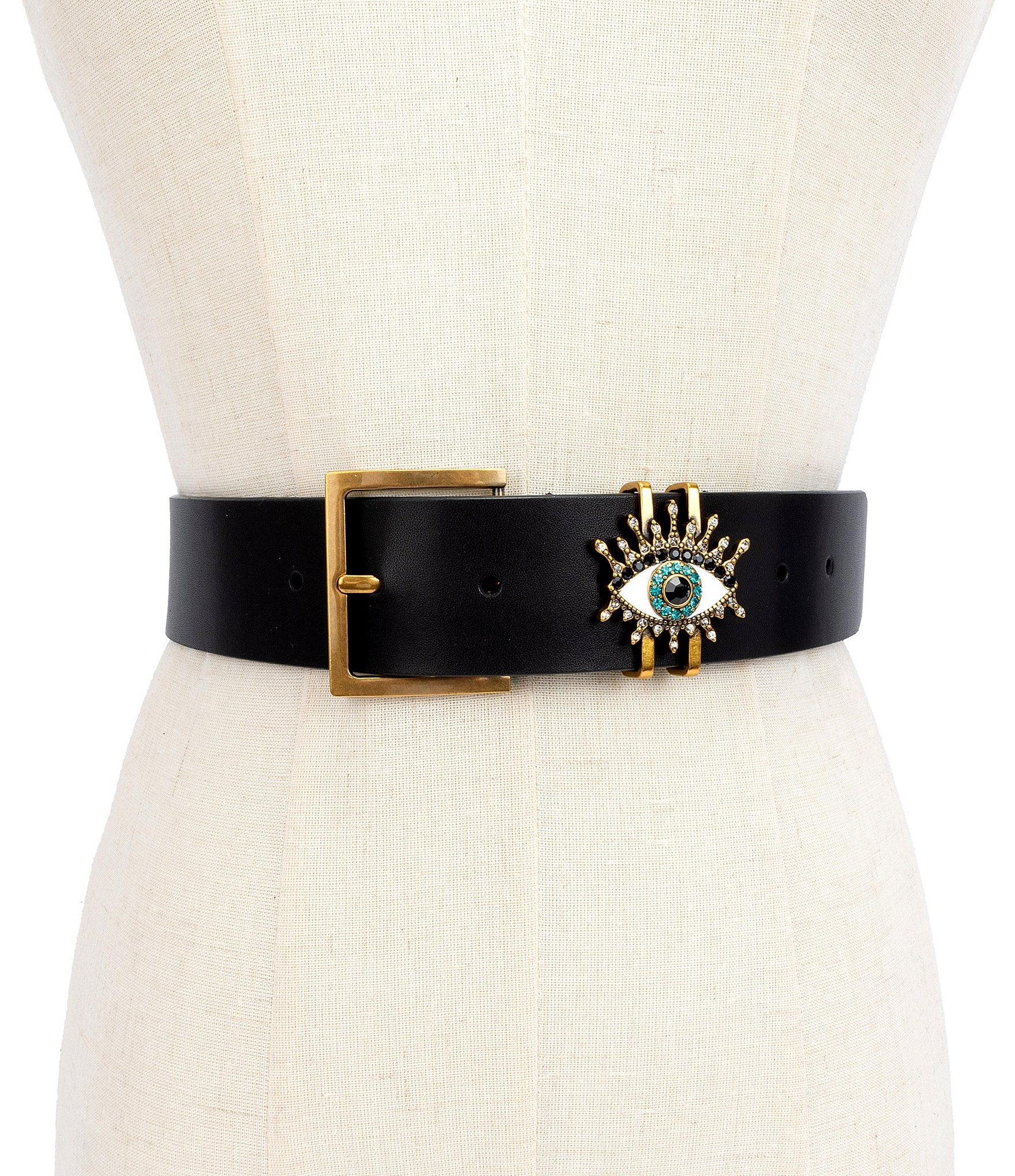 Kurt Geiger London 40mm Crystal Evil Eye Keeper Belt