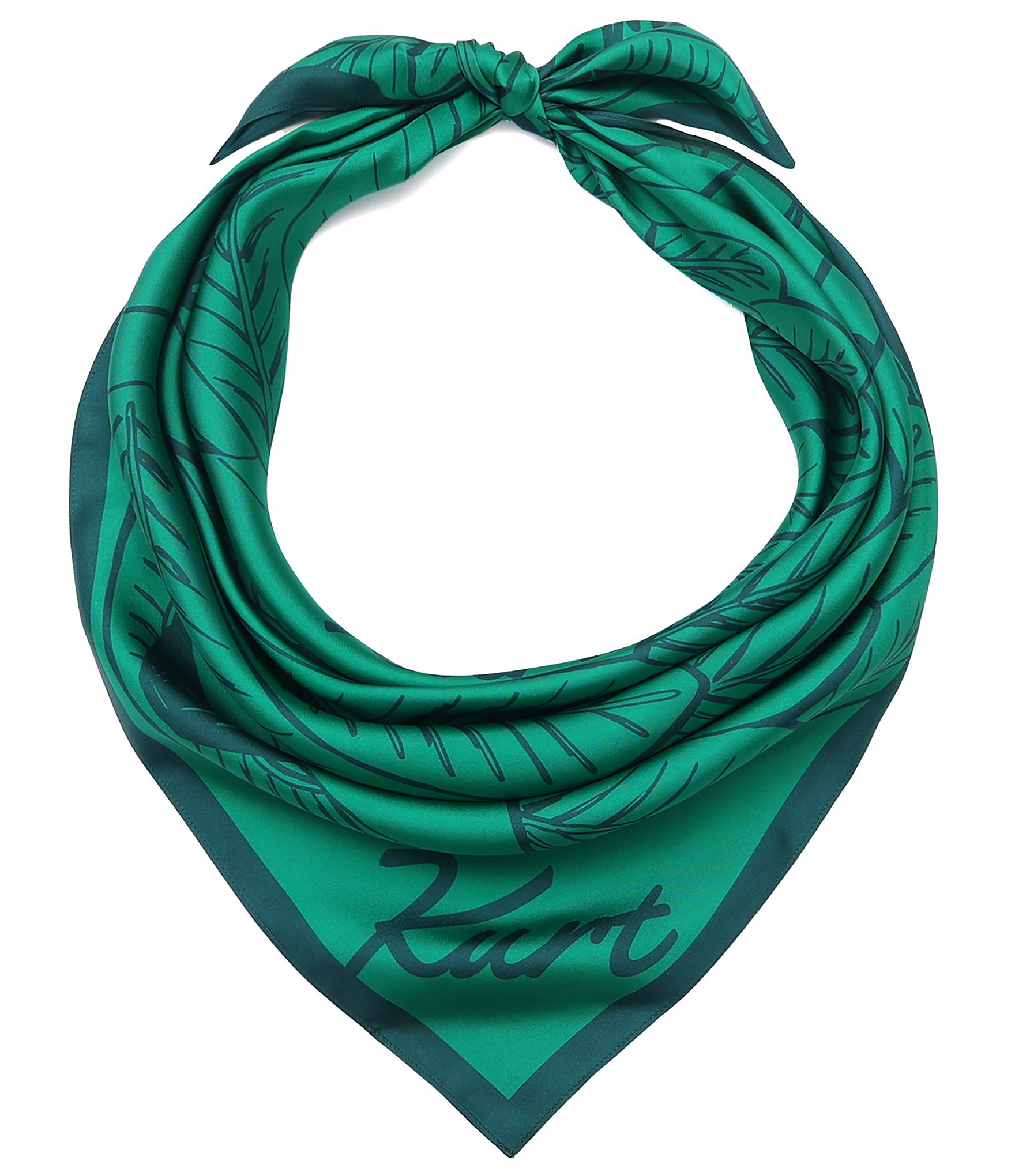 Kurt Geiger London Animal Print Silk Square Scarf