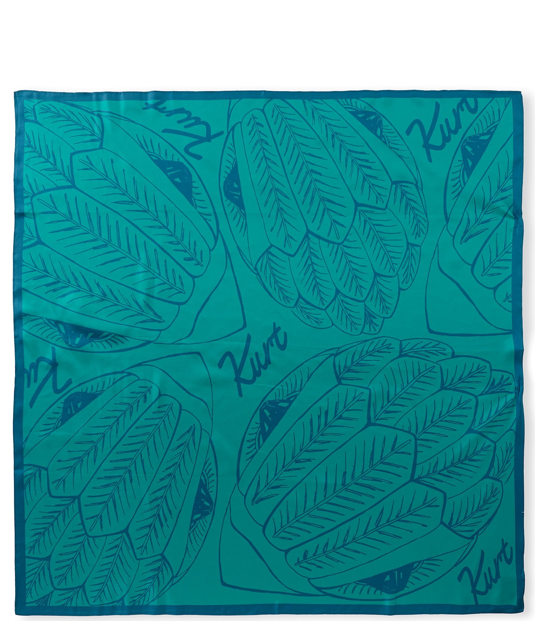 Kurt Geiger London Animal Print Silk Square Scarf