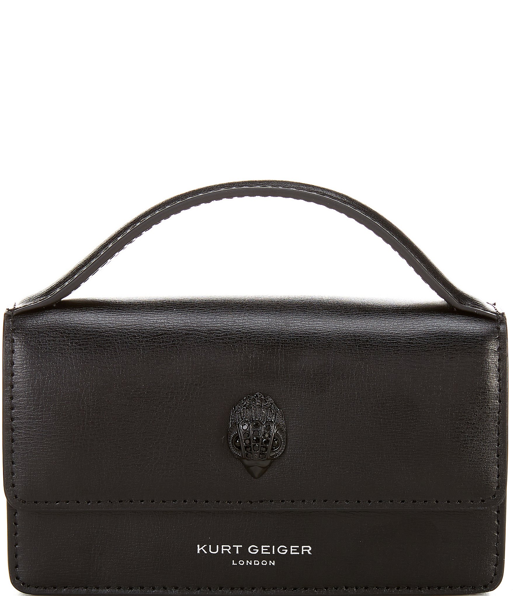 Kurt Geiger London Black XS Bond Top Handle Crossbody Bag