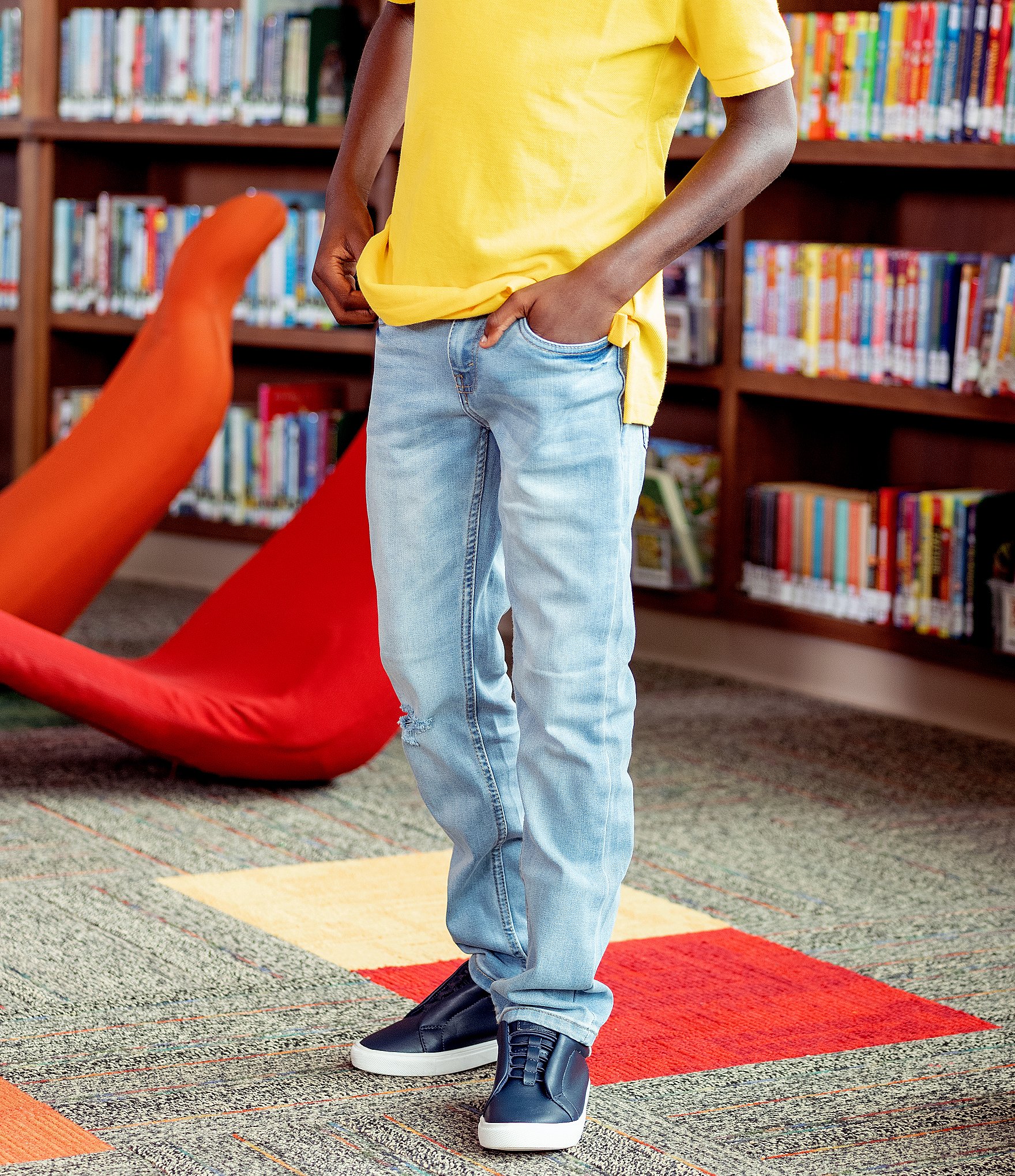 Kurt Geiger London Boys' Laney Leather Slip On Sneakers (Youth)