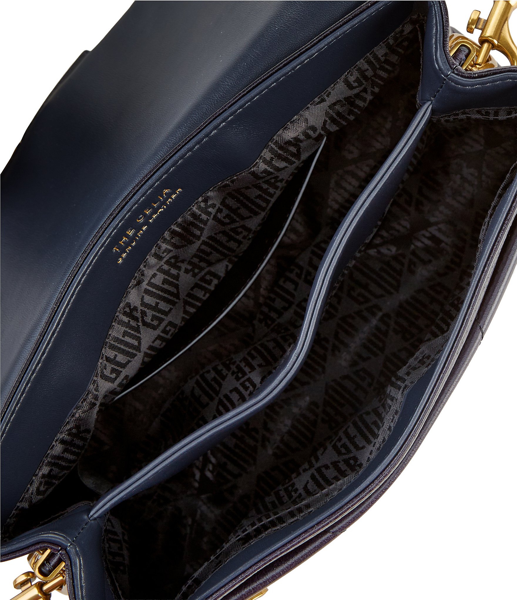 Kurt Geiger London Celia Crinkle Leather Overstich Quilted Shoulder Bag
