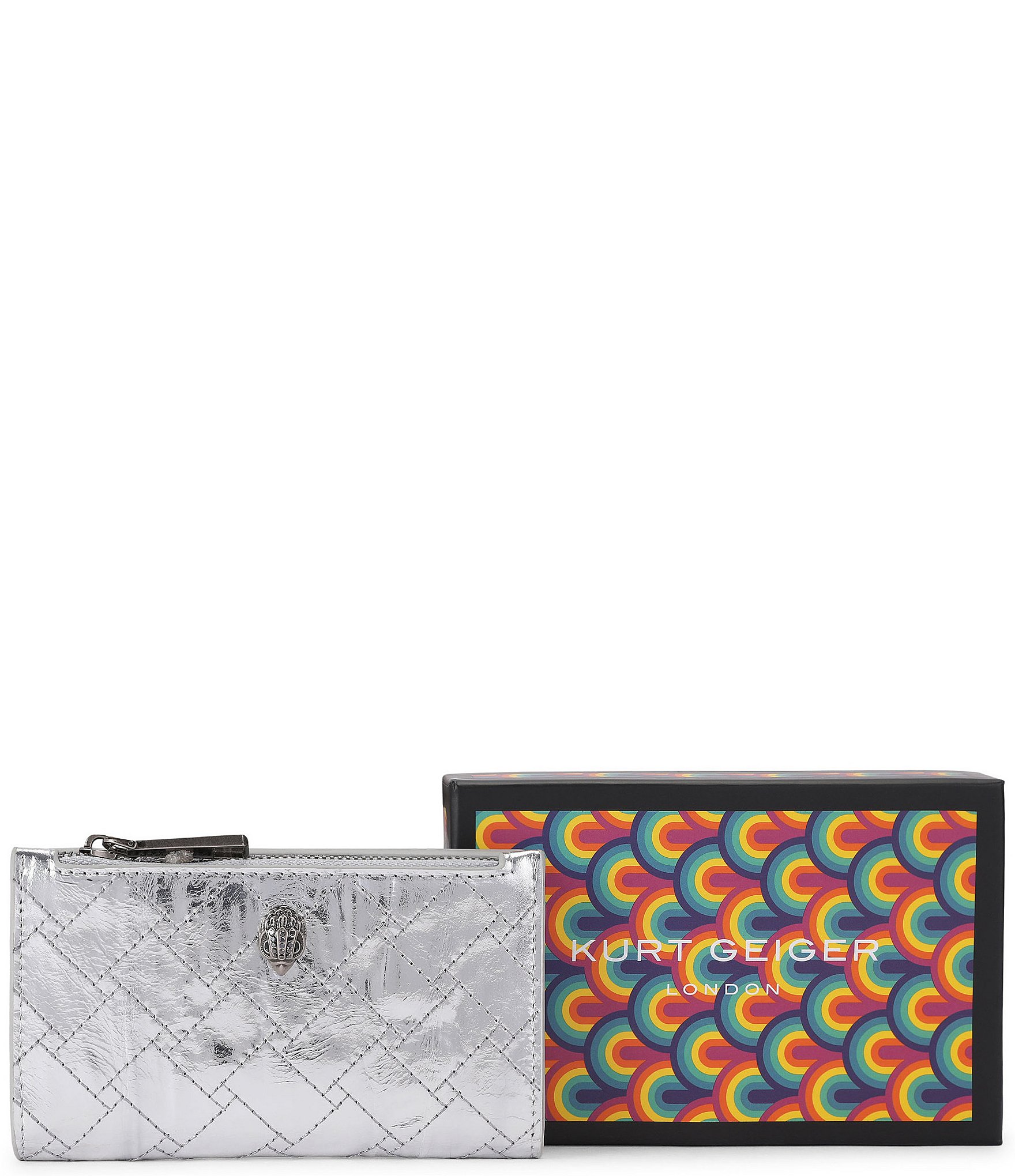 Kurt Geiger London Celia Metallic Bifold Wallet