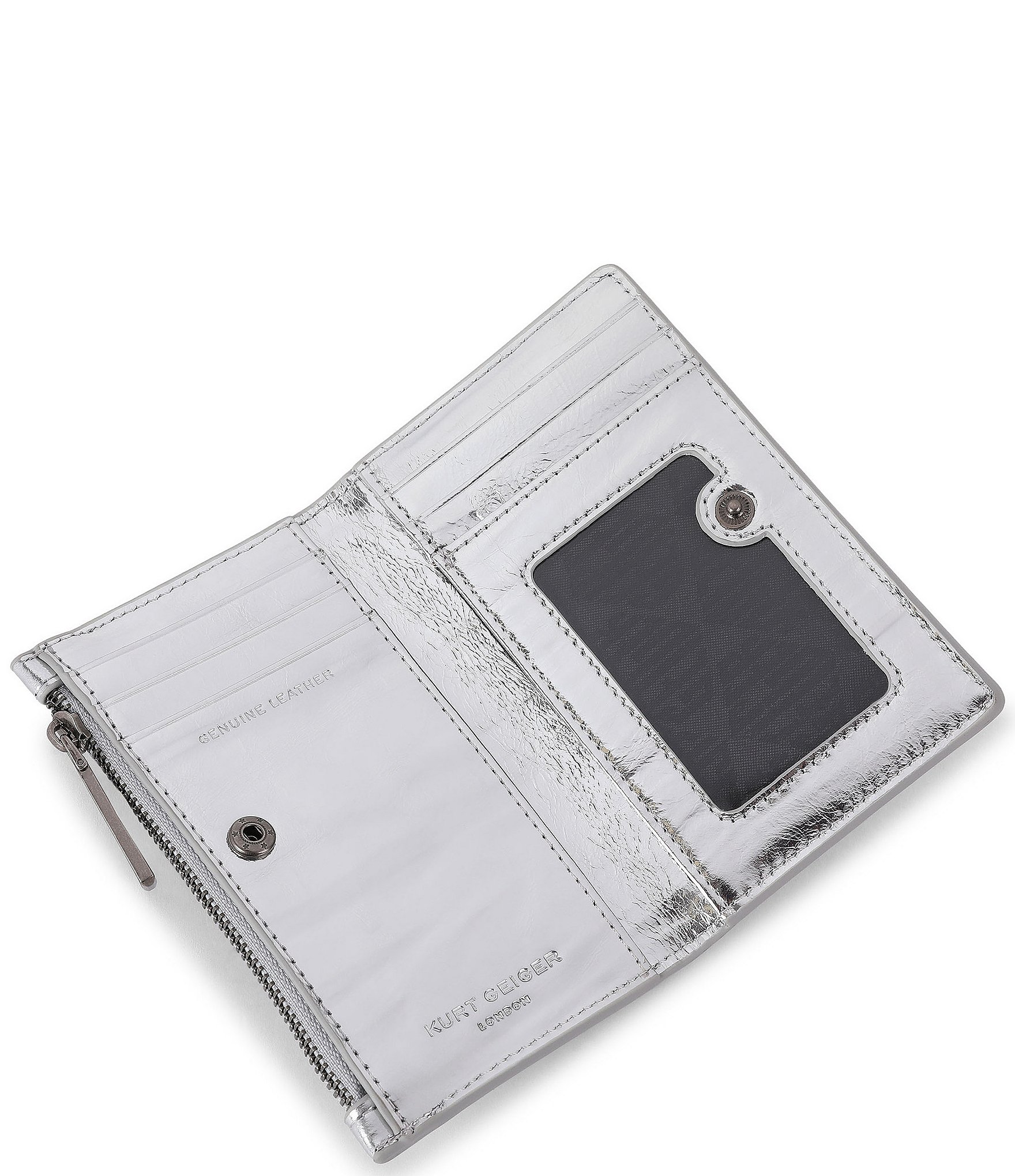 Kurt Geiger London Celia Metallic Bifold Wallet
