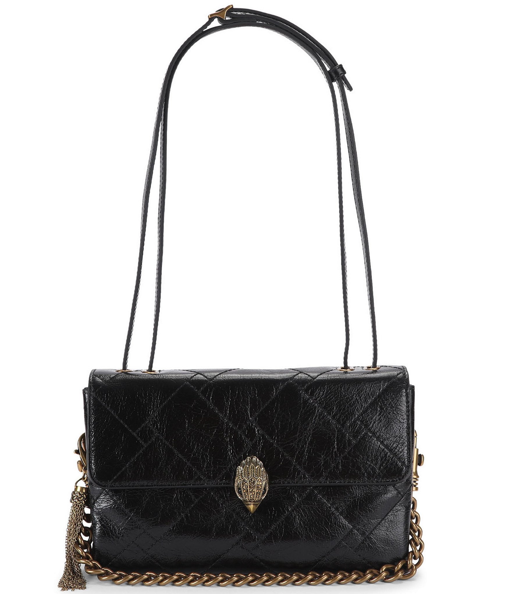 Kurt Geiger London Celia Quilted Flap Leather Shoulder Bag