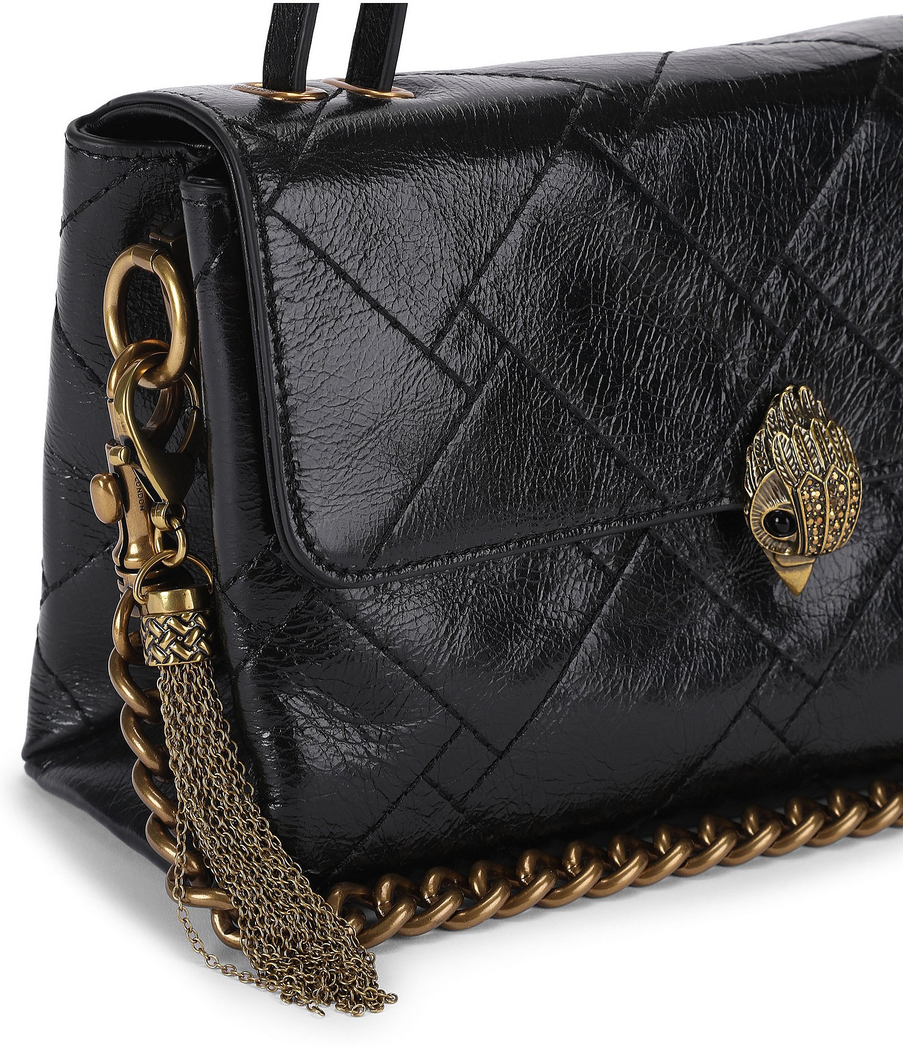 Kurt Geiger London Celia Quilted Flap Leather Shoulder Bag