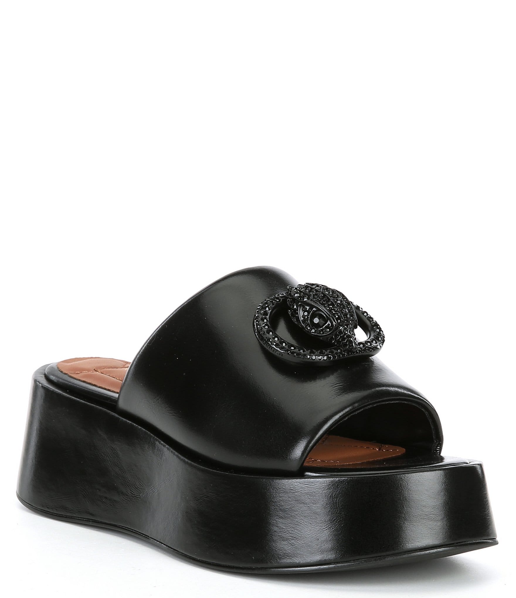 大学生協 割引 Kurt Geiger London Chelsea Leather Drenched Eagle Platform 靴