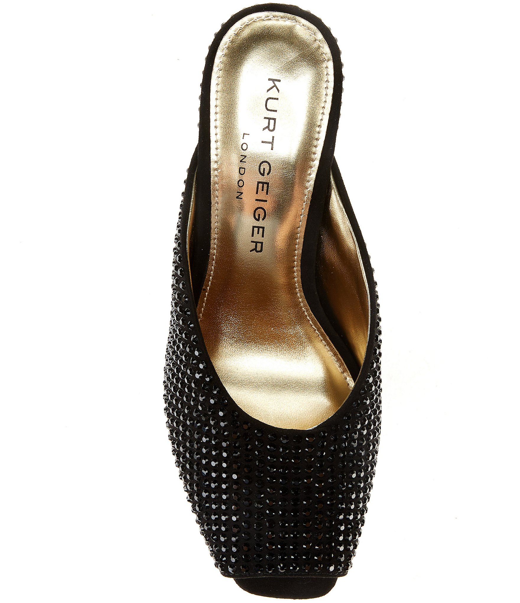 Kurt Geiger London Eagle Heel Embellished Mules